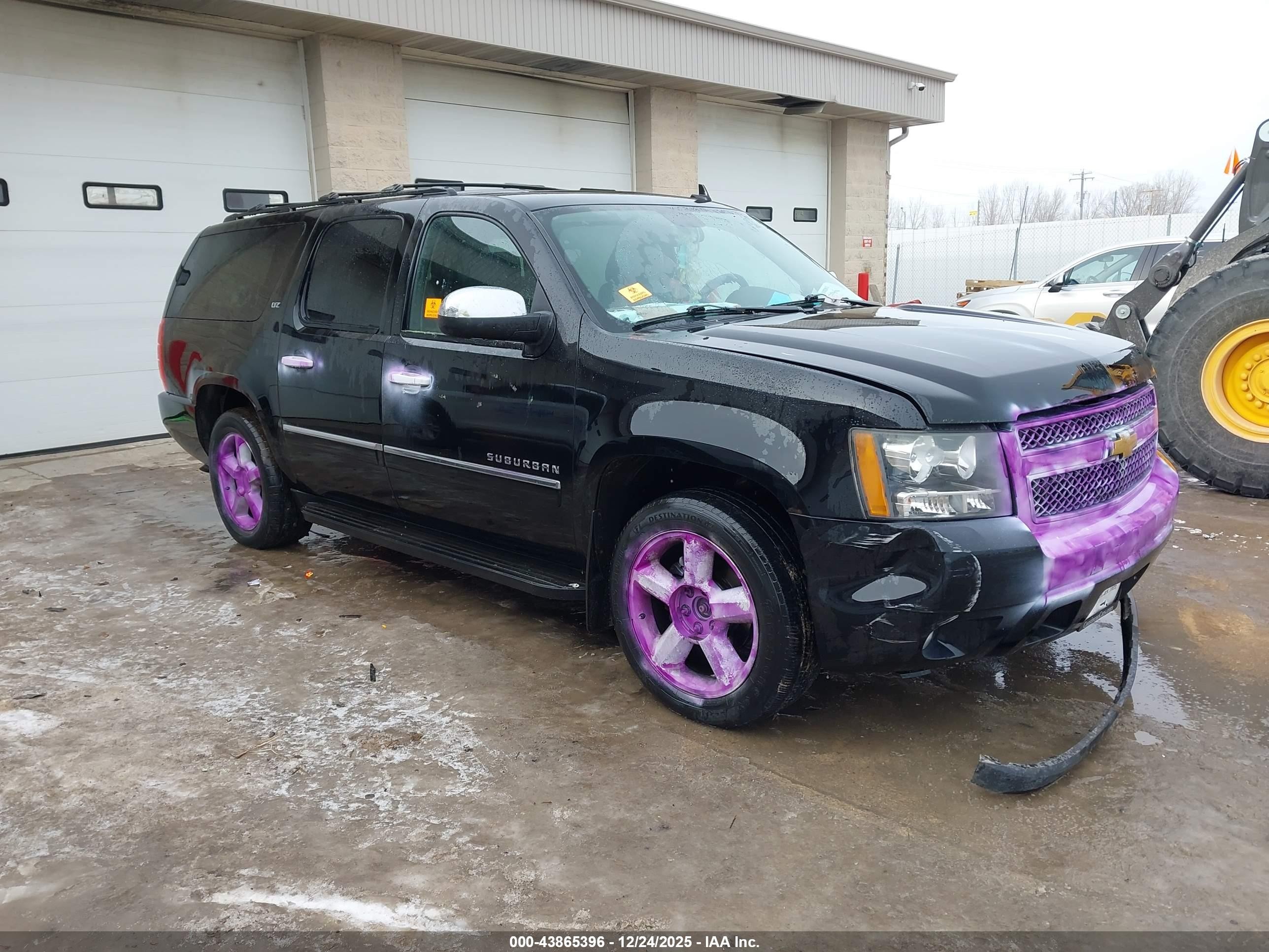 2013 Chevrolet Suburban 1500 Ltz Black vin: 1GNSKKE73DR236395