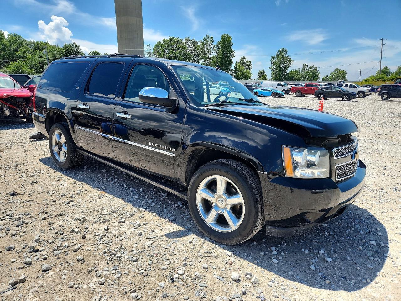 2013 Chevrolet Suburban K1500 Ltz Black vin: 1GNSKKE73DR297701
