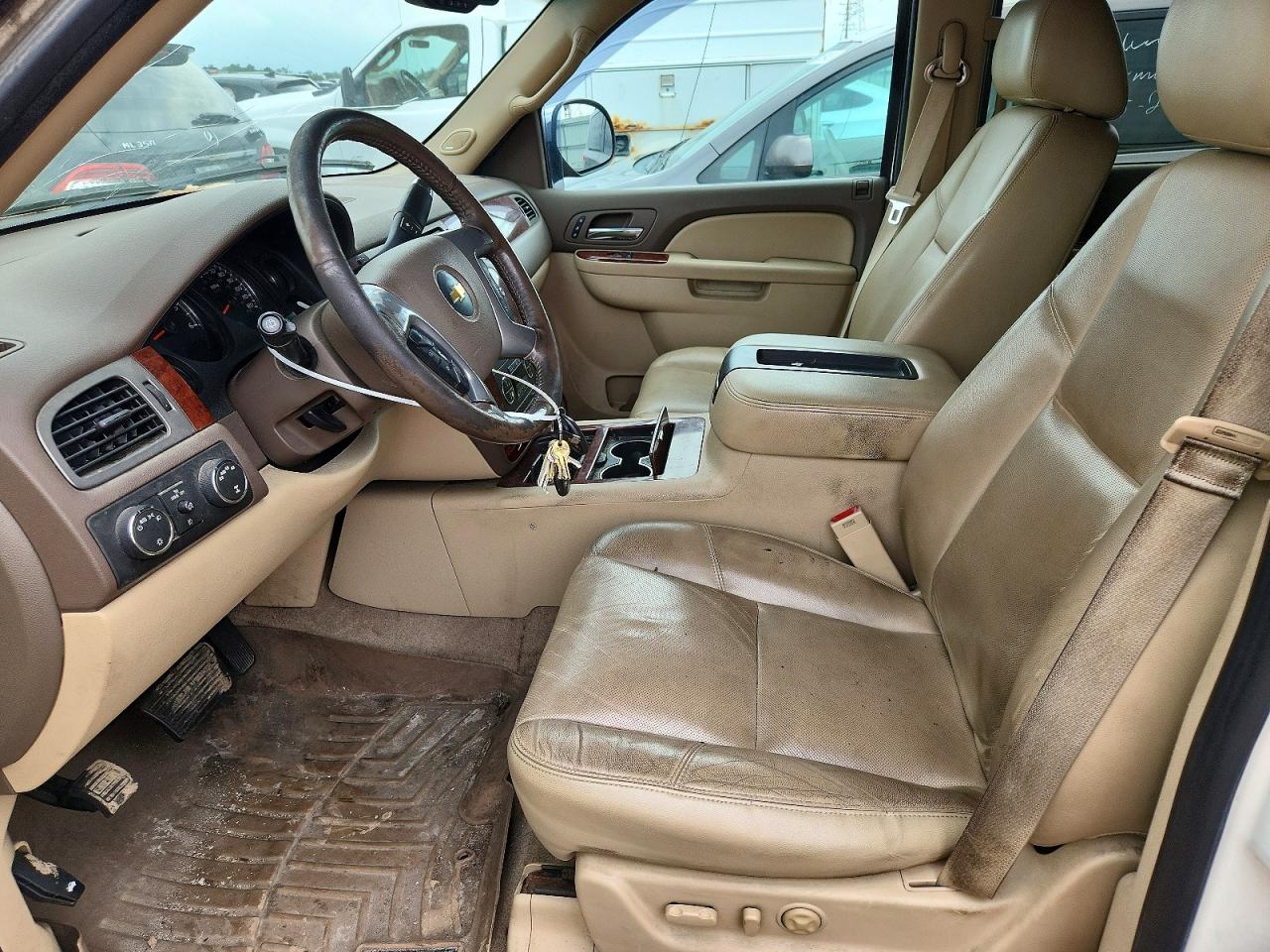 2014 Chevrolet Suburban K1500 Ltz White vin: 1GNSKKE74ER166620