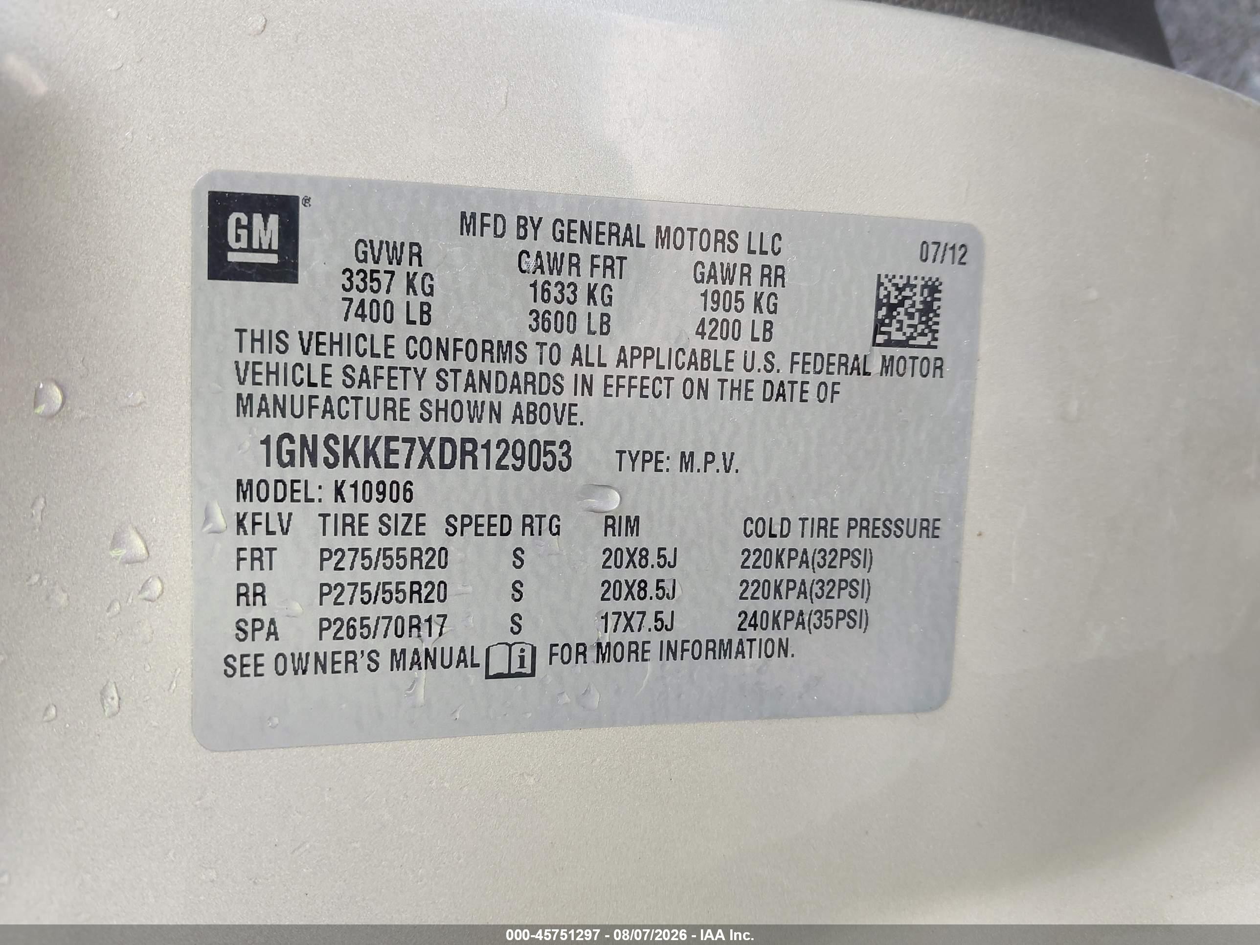2013 Chevrolet Suburban Ltz Gold vin: 1GNSKKE7XDR129053