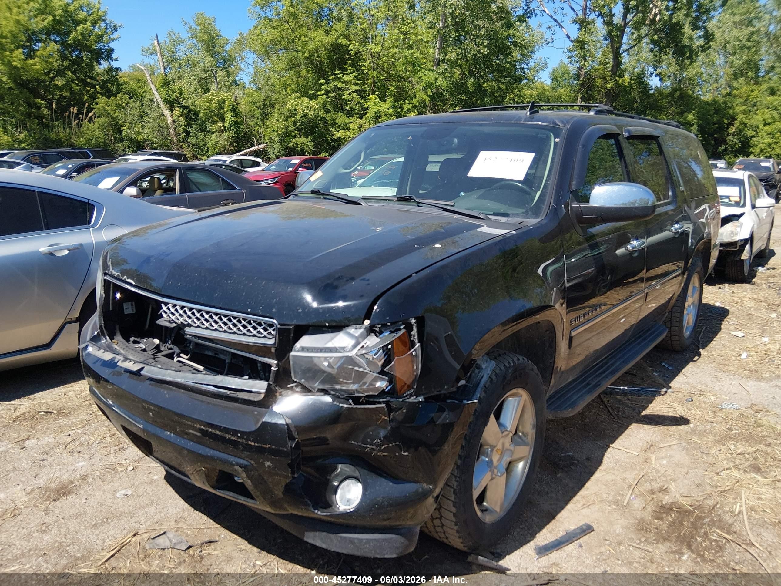 2013 Chevrolet Suburban 1500 Ltz Black vin: 1GNSKKE7XDR273282