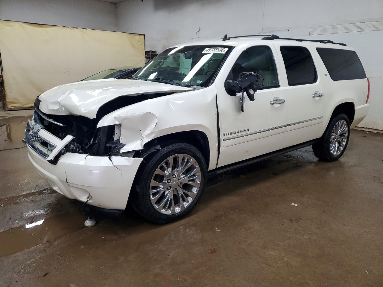 2014 Chevrolet Suburban K1500 Ltz White vin: 1GNSKKE7XER164189