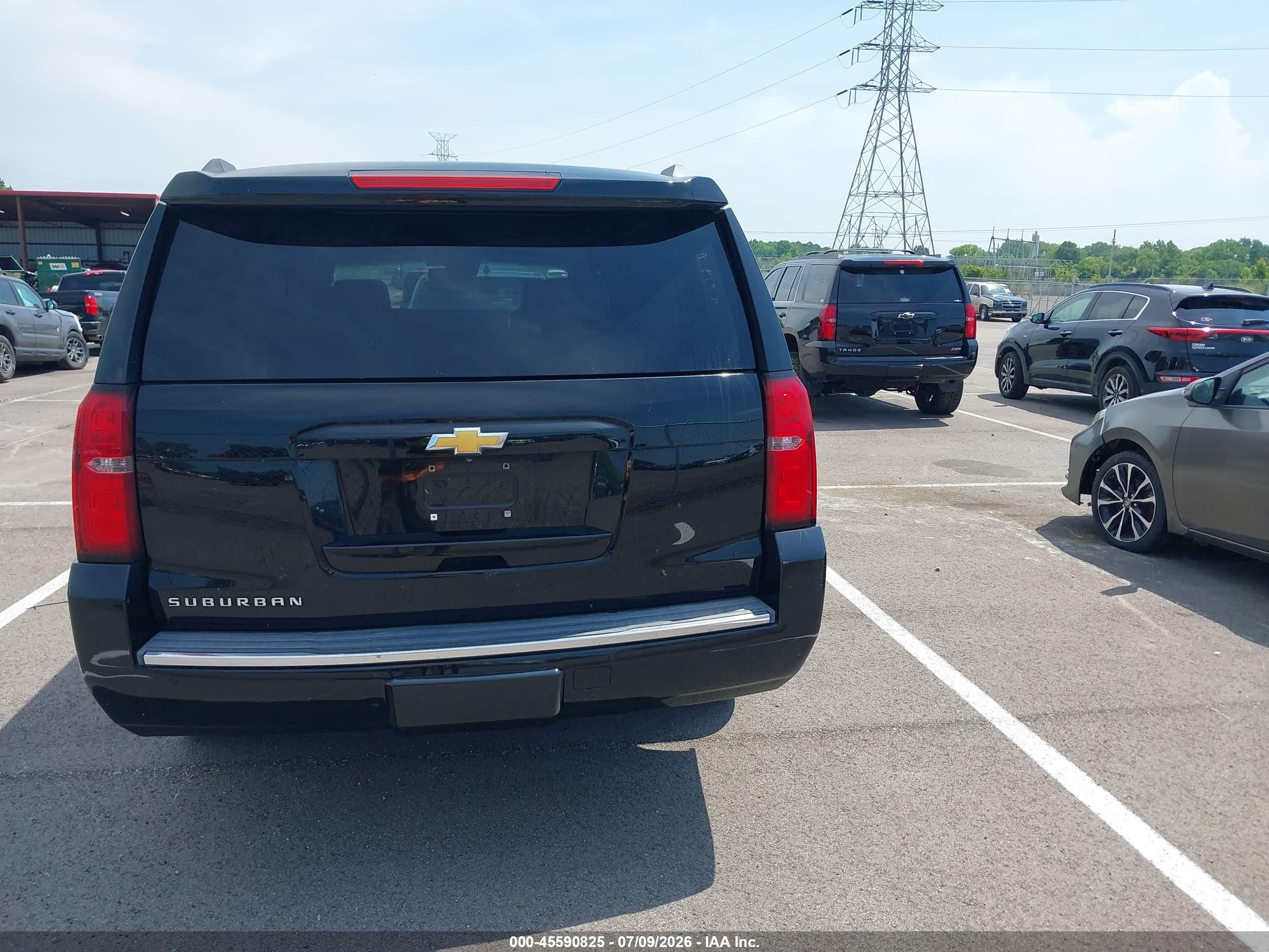 2015 Chevrolet Suburban 1500 Ltz Black vin: 1GNSKKKC0FR246337