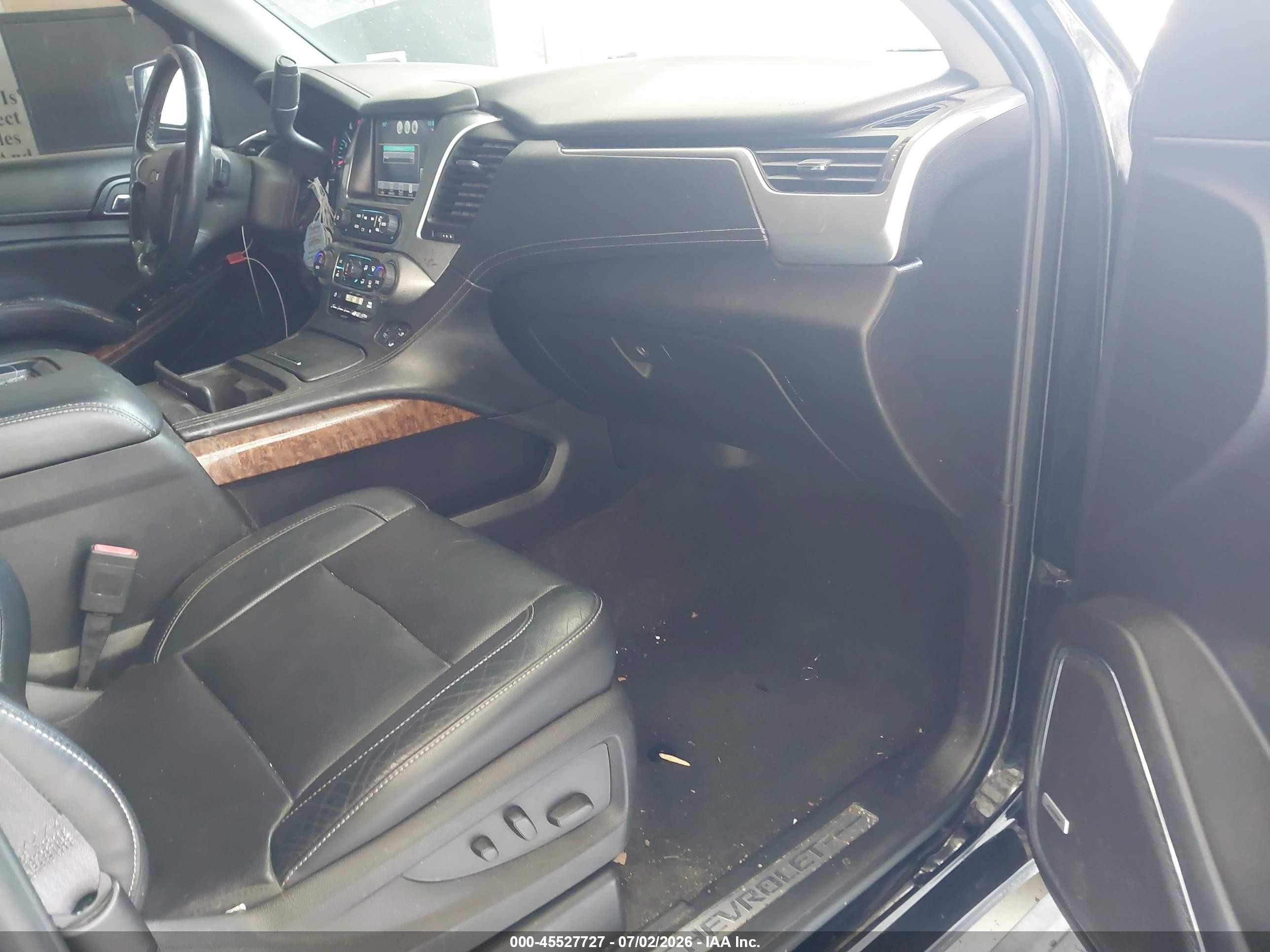 2015 Chevrolet Suburban Ltz Black vin: 1GNSKKKC0FR616024
