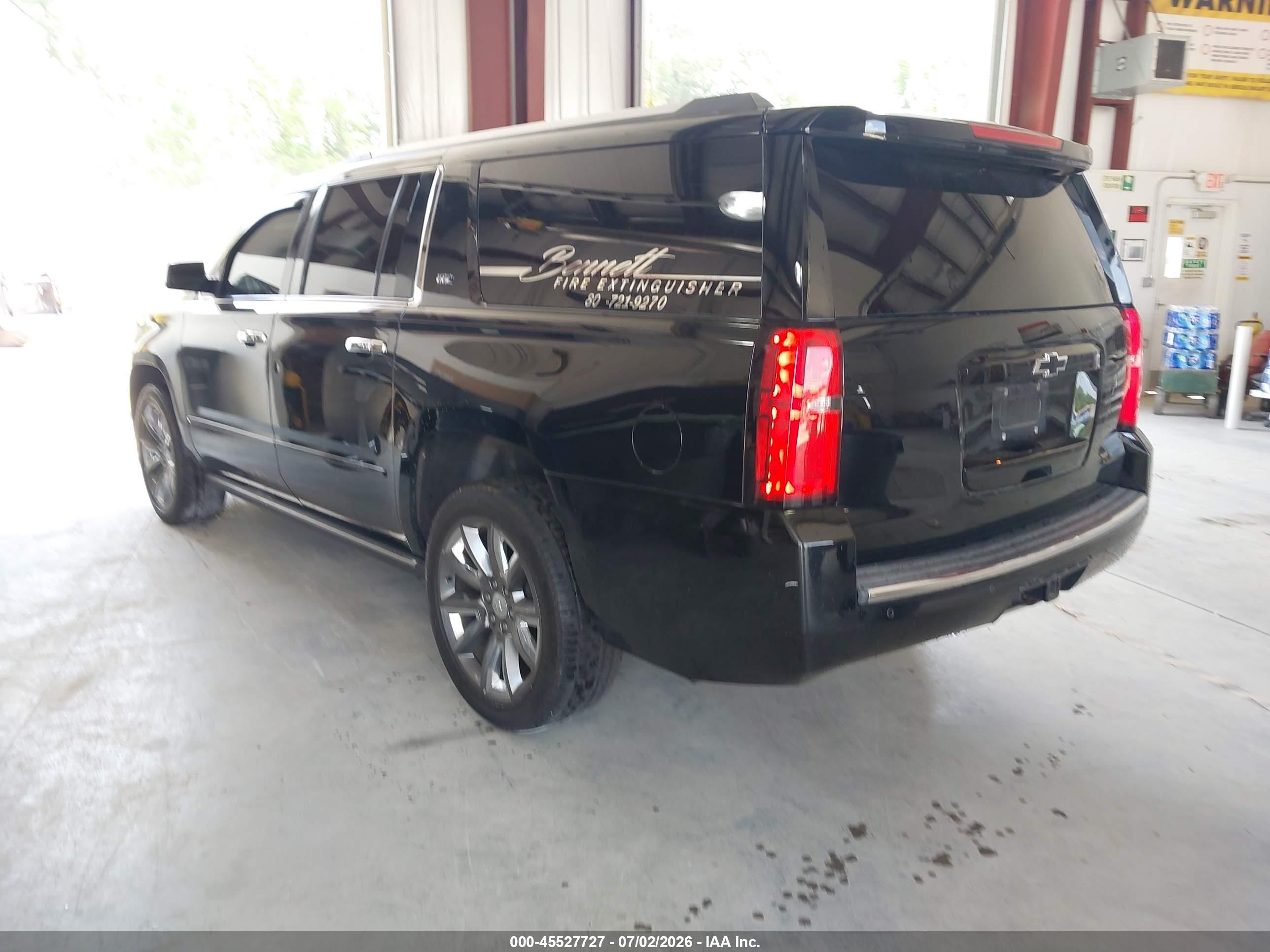 2015 Chevrolet Suburban Ltz Black vin: 1GNSKKKC0FR616024
