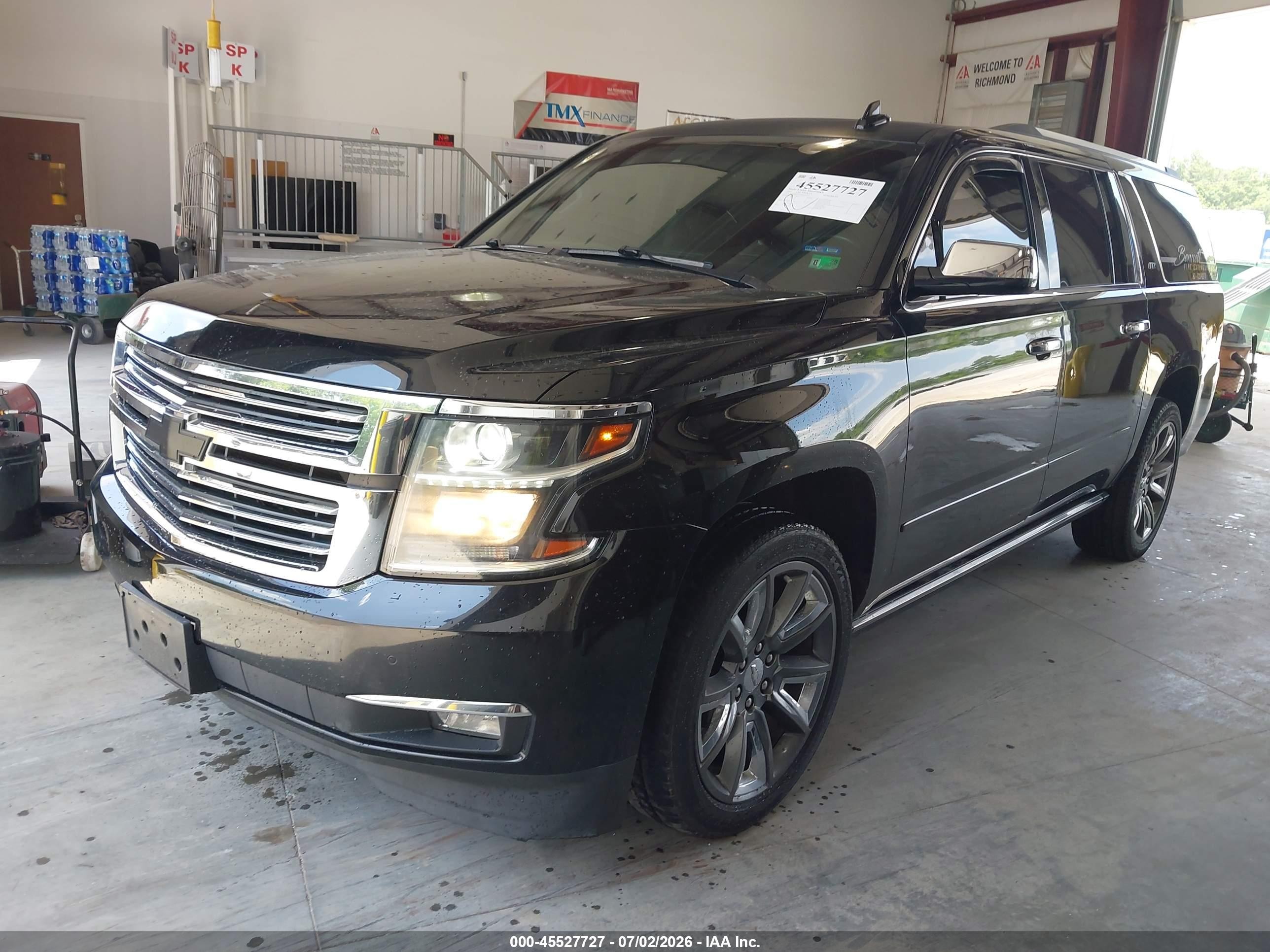 2015 Chevrolet Suburban Ltz Black vin: 1GNSKKKC0FR616024