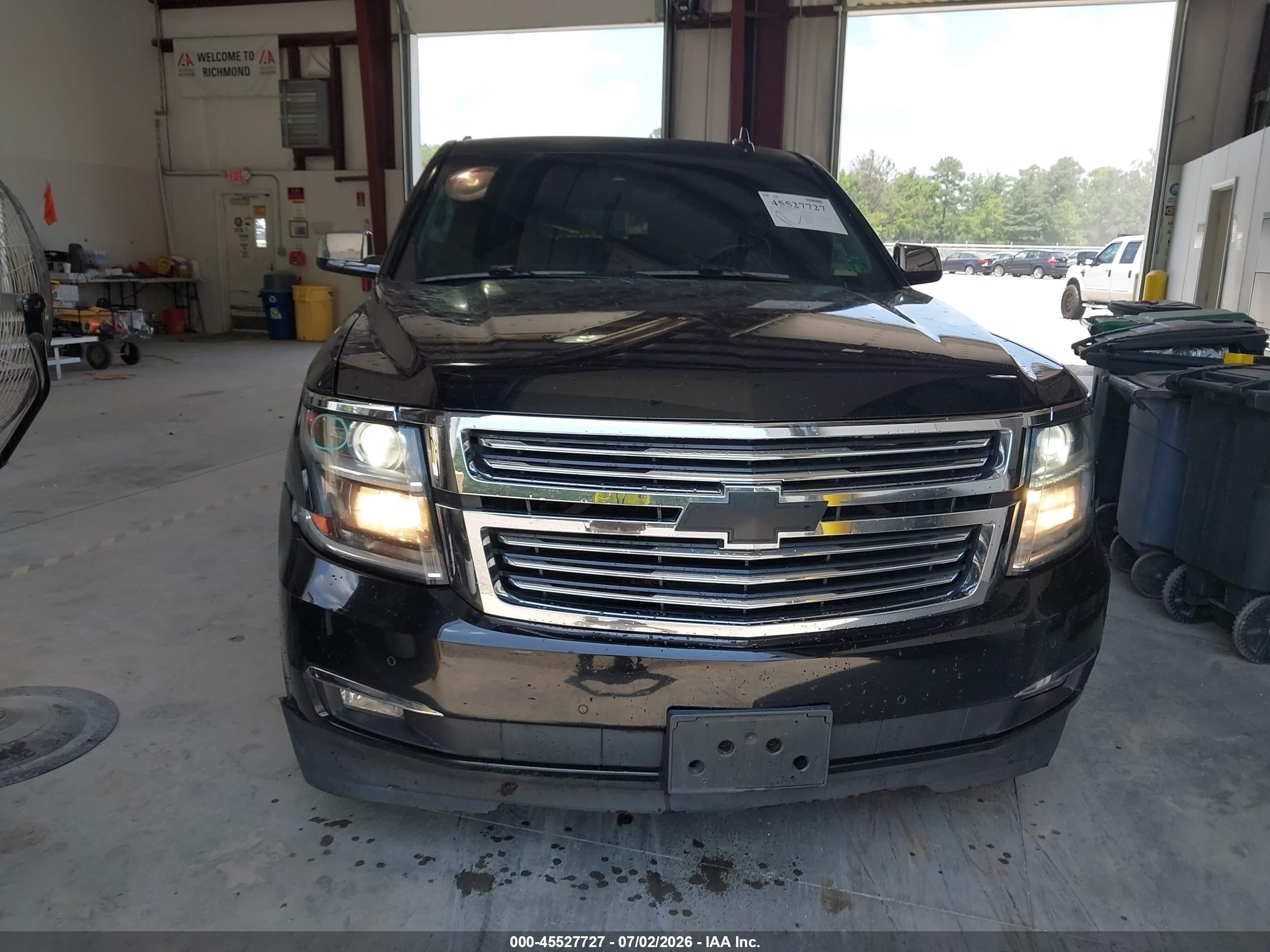 2015 Chevrolet Suburban Ltz Black vin: 1GNSKKKC0FR616024