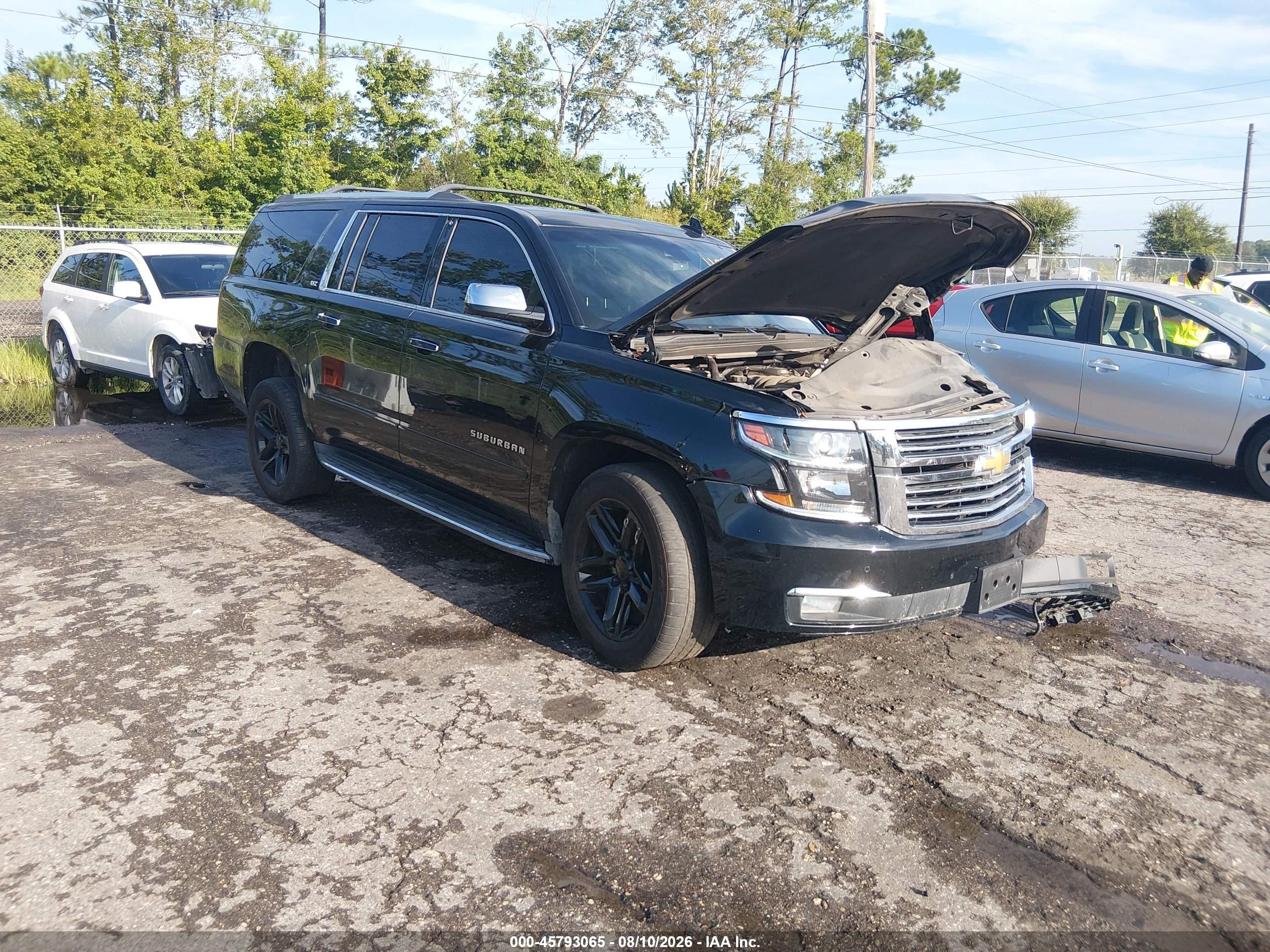 2015 Chevrolet Suburban Ltz Черный vin: 1GNSKKKC1FR597029