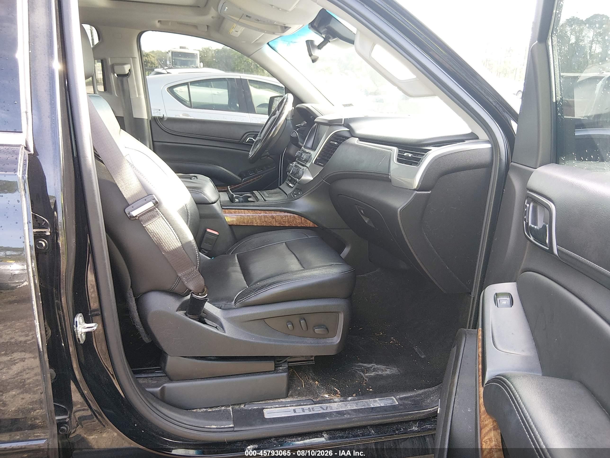 2015 Chevrolet Suburban Ltz Black vin: 1GNSKKKC1FR597029