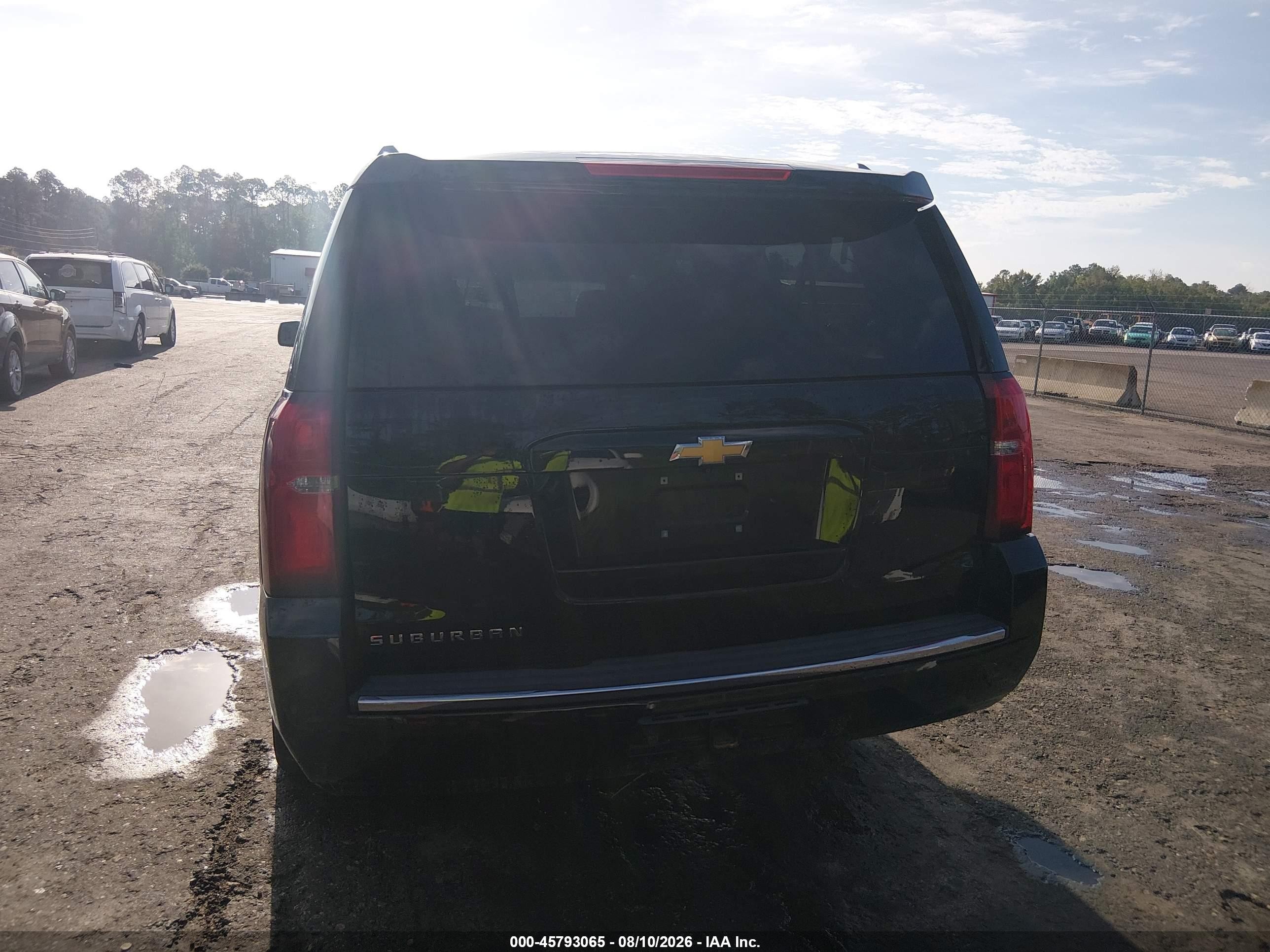2015 Chevrolet Suburban Ltz Black vin: 1GNSKKKC1FR597029