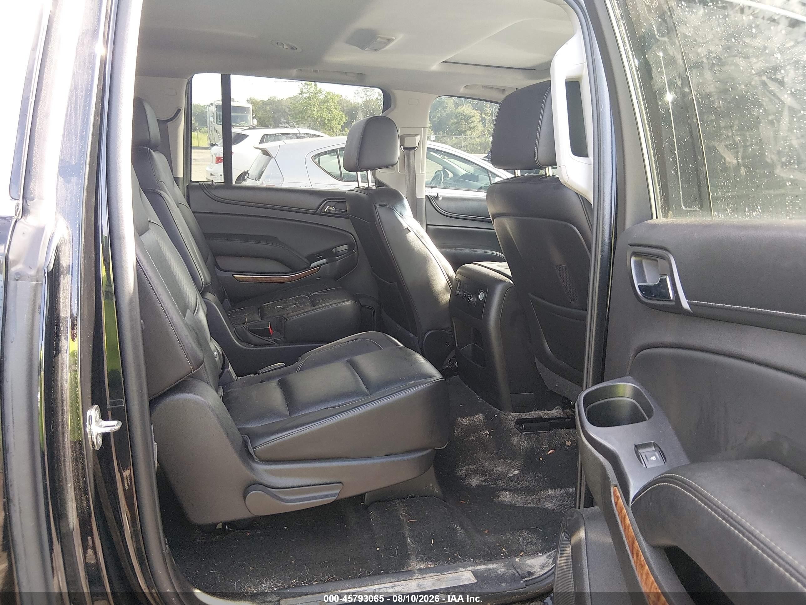 2015 Chevrolet Suburban Ltz Black vin: 1GNSKKKC1FR597029