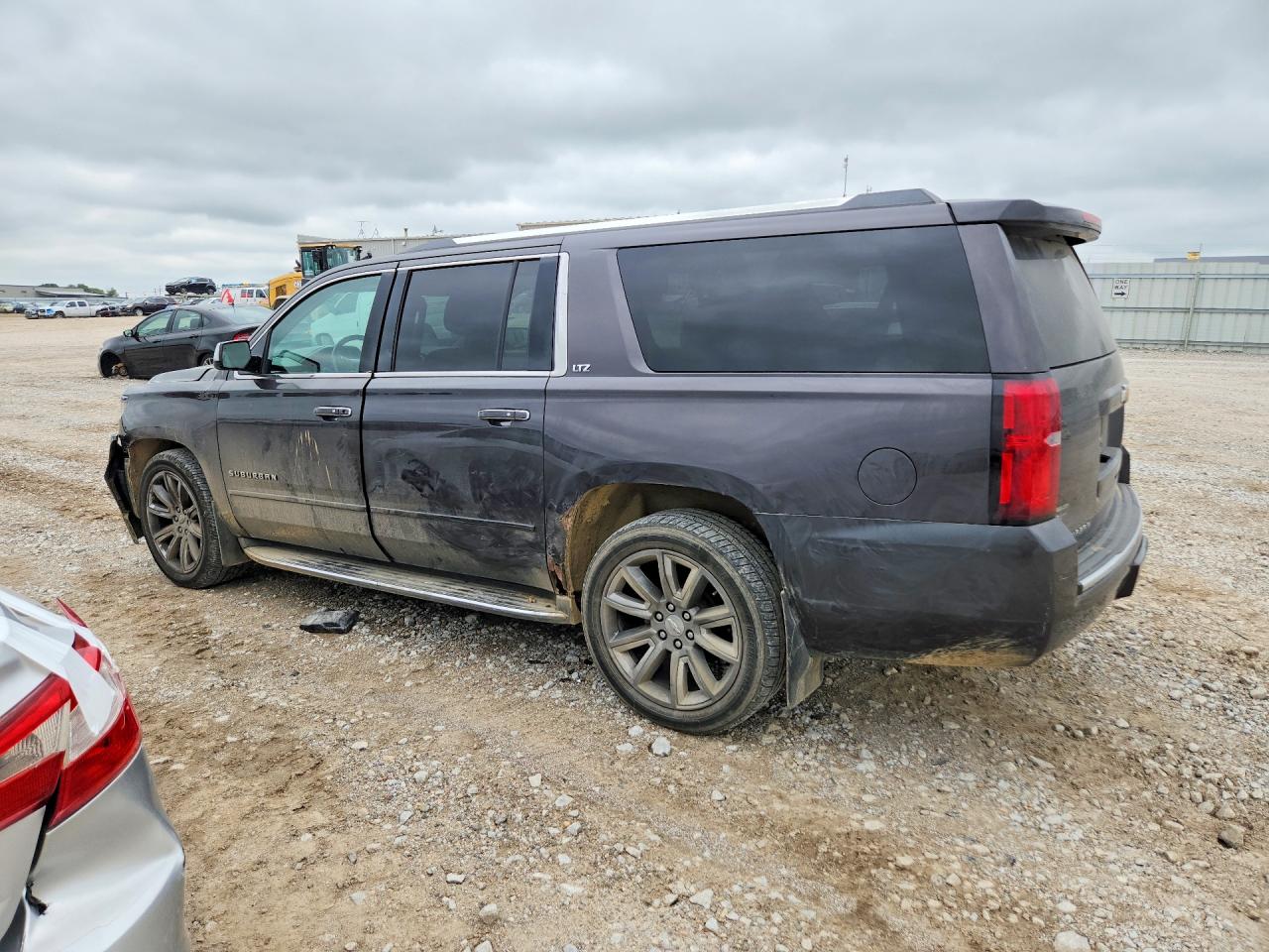 2015 Chevrolet Suburban K1500 Ltz Gray vin: 1GNSKKKC2FR177182