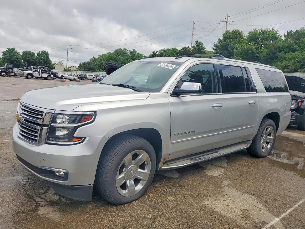2015 Chevrolet Suburban K1500 Ltz Silver vin: 1GNSKKKC2FR257422