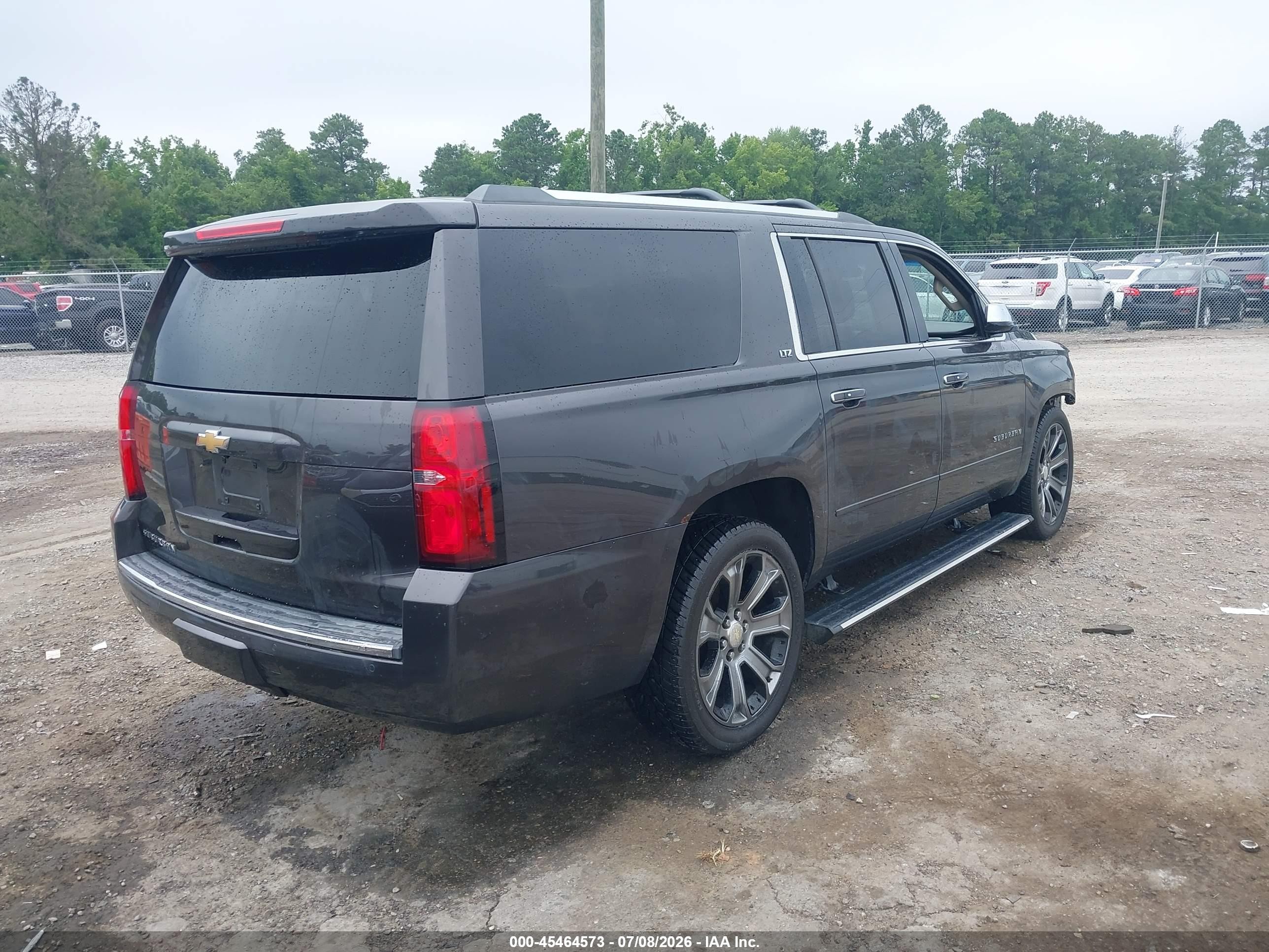 2015 Chevrolet Suburban 1500 Ltz Gray vin: 1GNSKKKC3FR175635