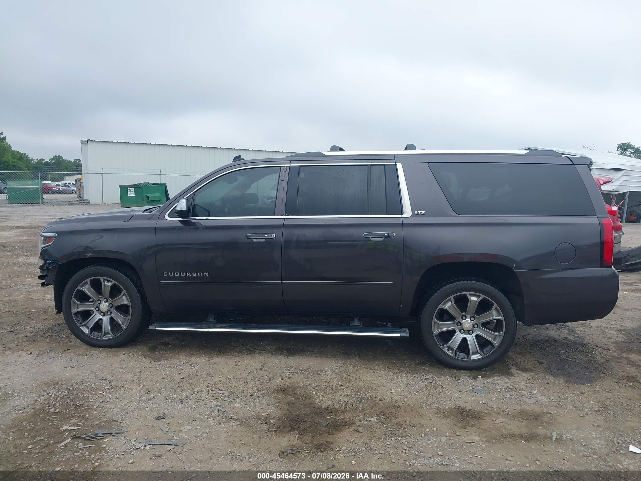 2015 Chevrolet Suburban 1500 Ltz Gray vin: 1GNSKKKC3FR175635