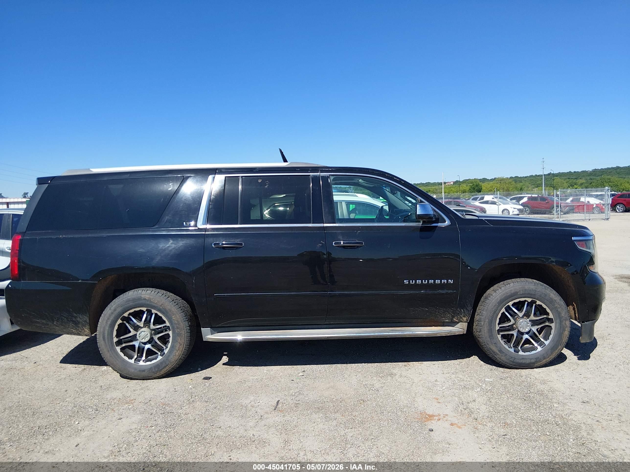 2015 Chevrolet Suburban 1500 Ltz Black vin: 1GNSKKKC3FR207614