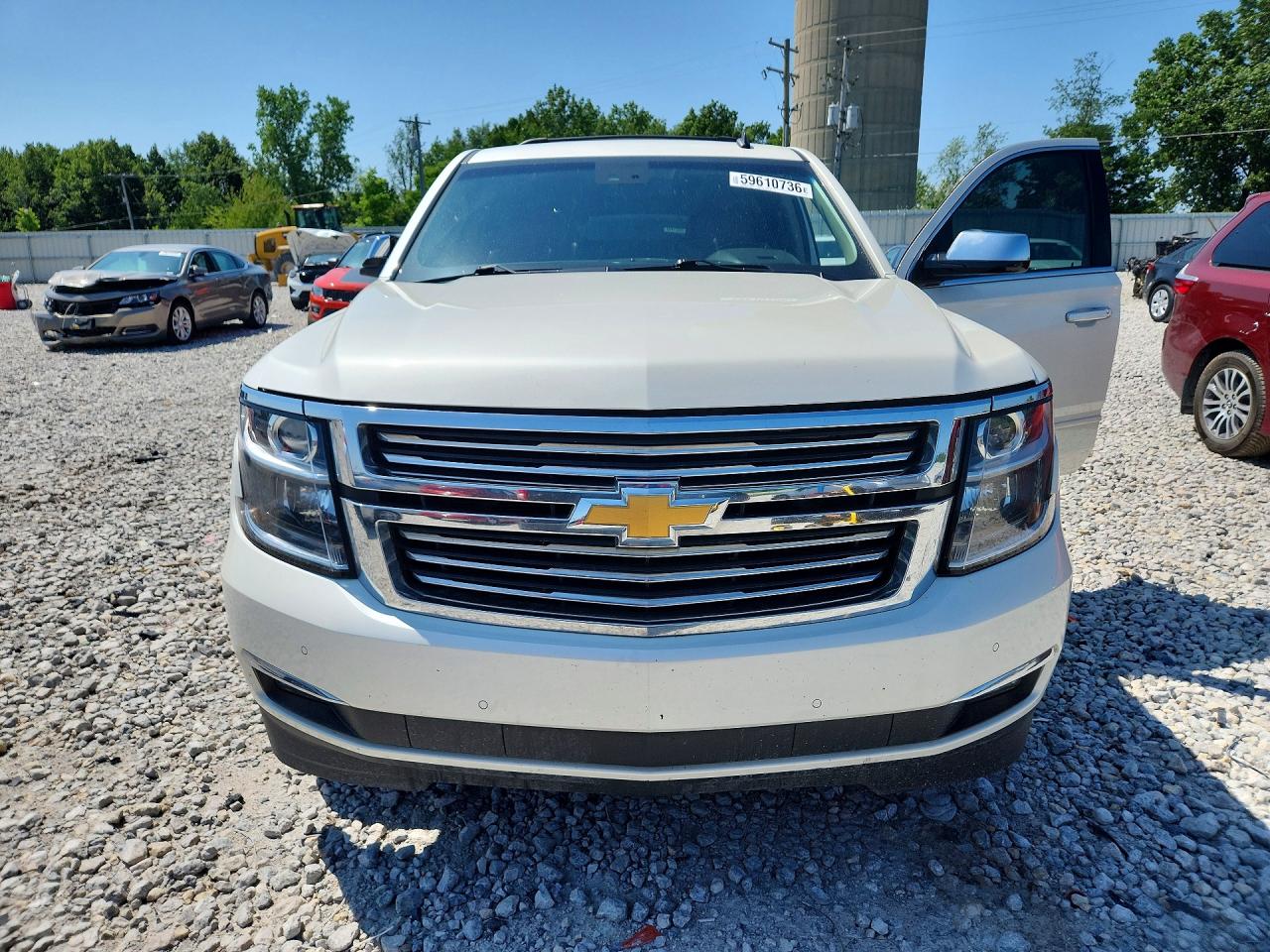 2015 Chevrolet Suburban K1500 Ltz White vin: 1GNSKKKC3FR239463