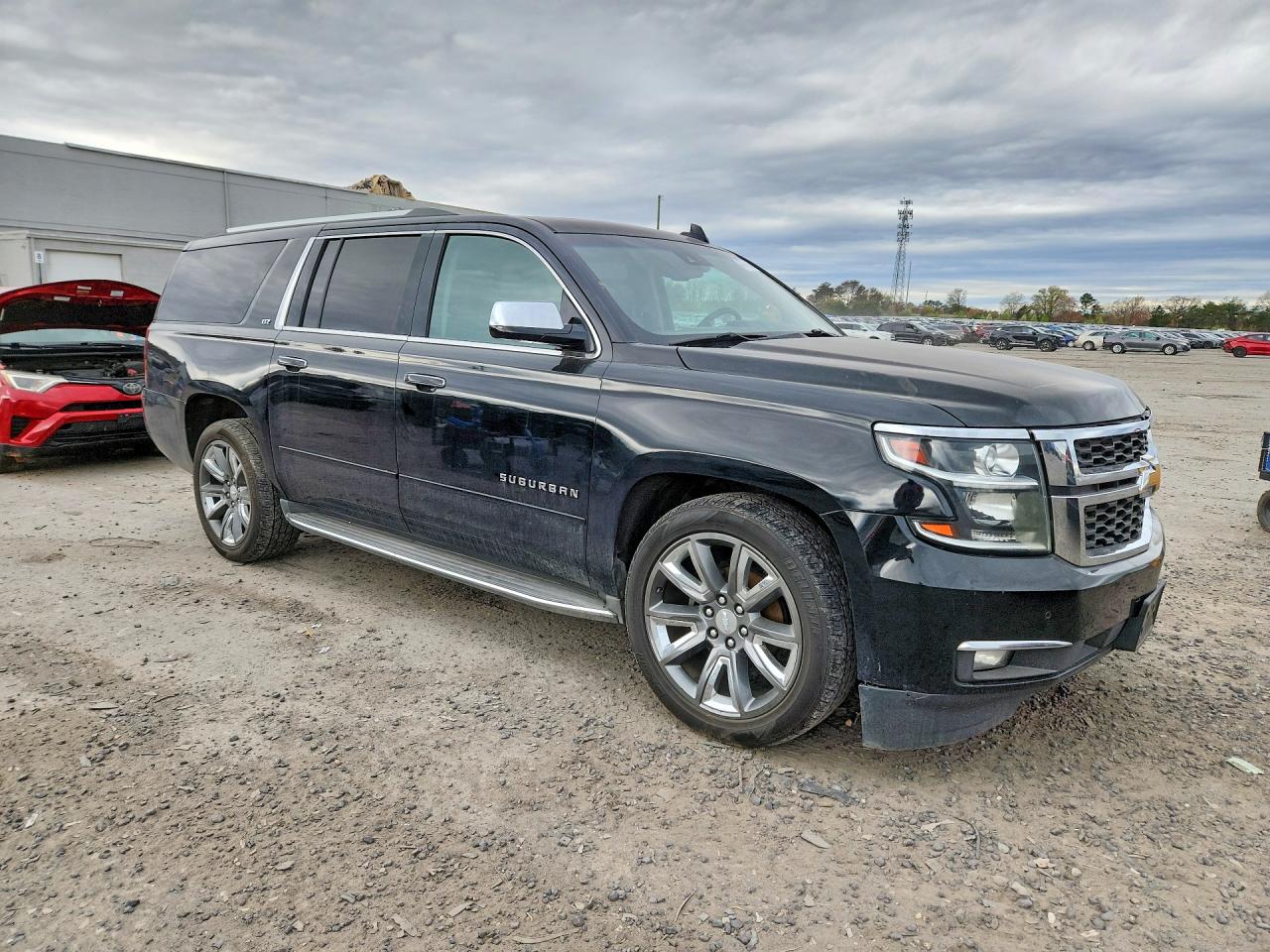 2015 Chevrolet Suburban K1500 Ltz Black vin: 1GNSKKKC3FR676802