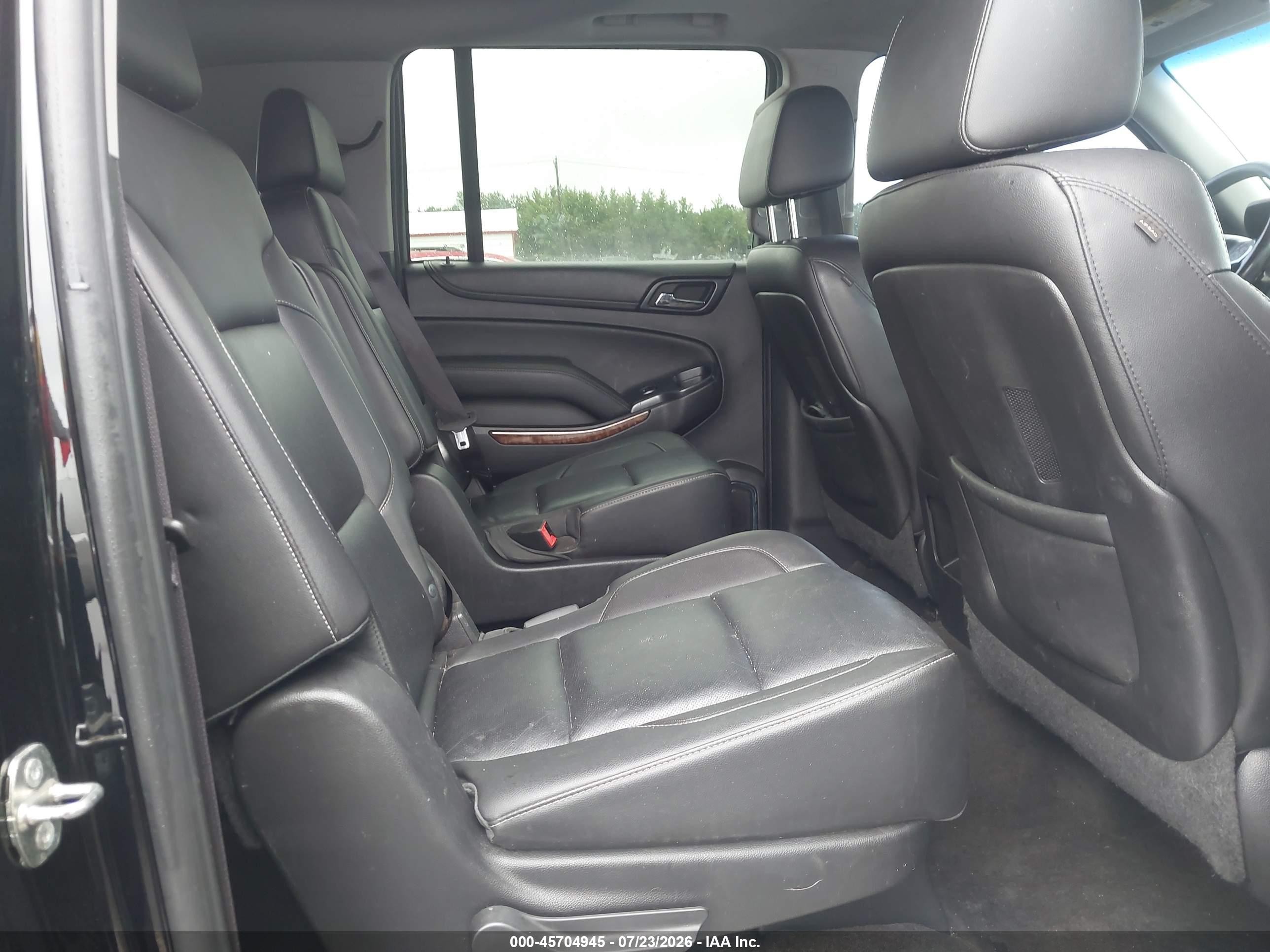 2015 Chevrolet Suburban Ltz Black vin: 1GNSKKKC3FR708566