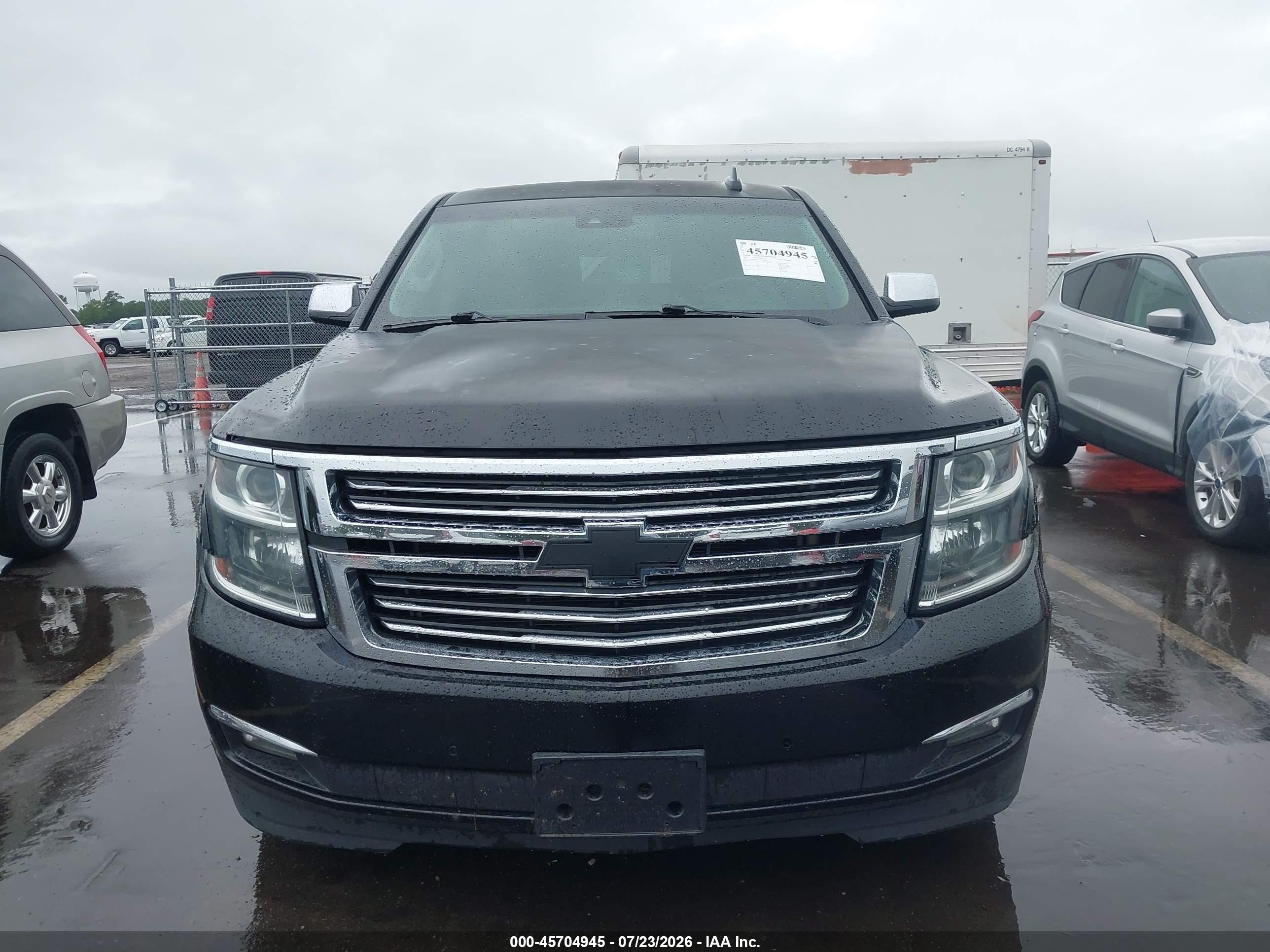 2015 Chevrolet Suburban Ltz Black vin: 1GNSKKKC3FR708566