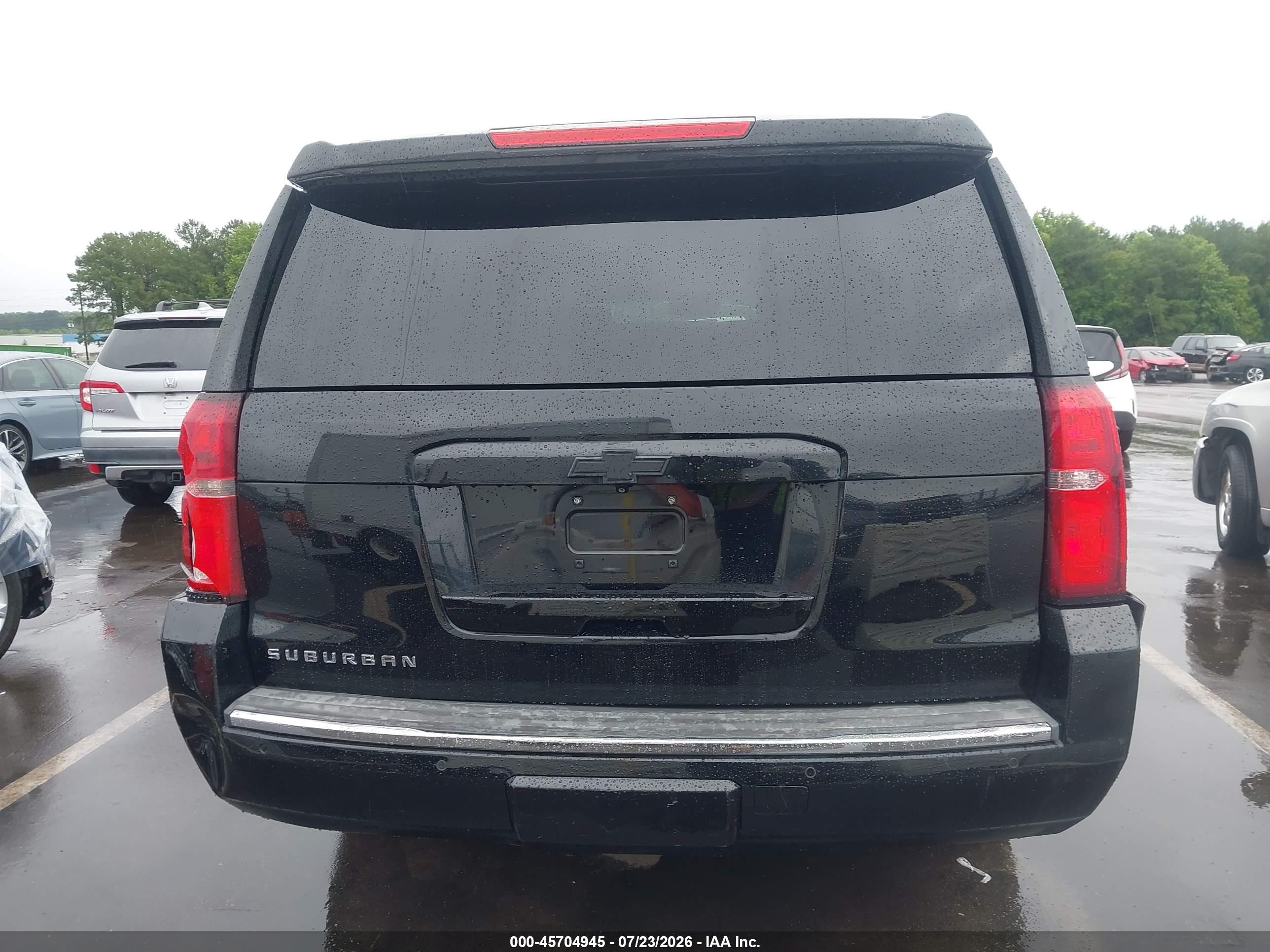 2015 Chevrolet Suburban Ltz Black vin: 1GNSKKKC3FR708566