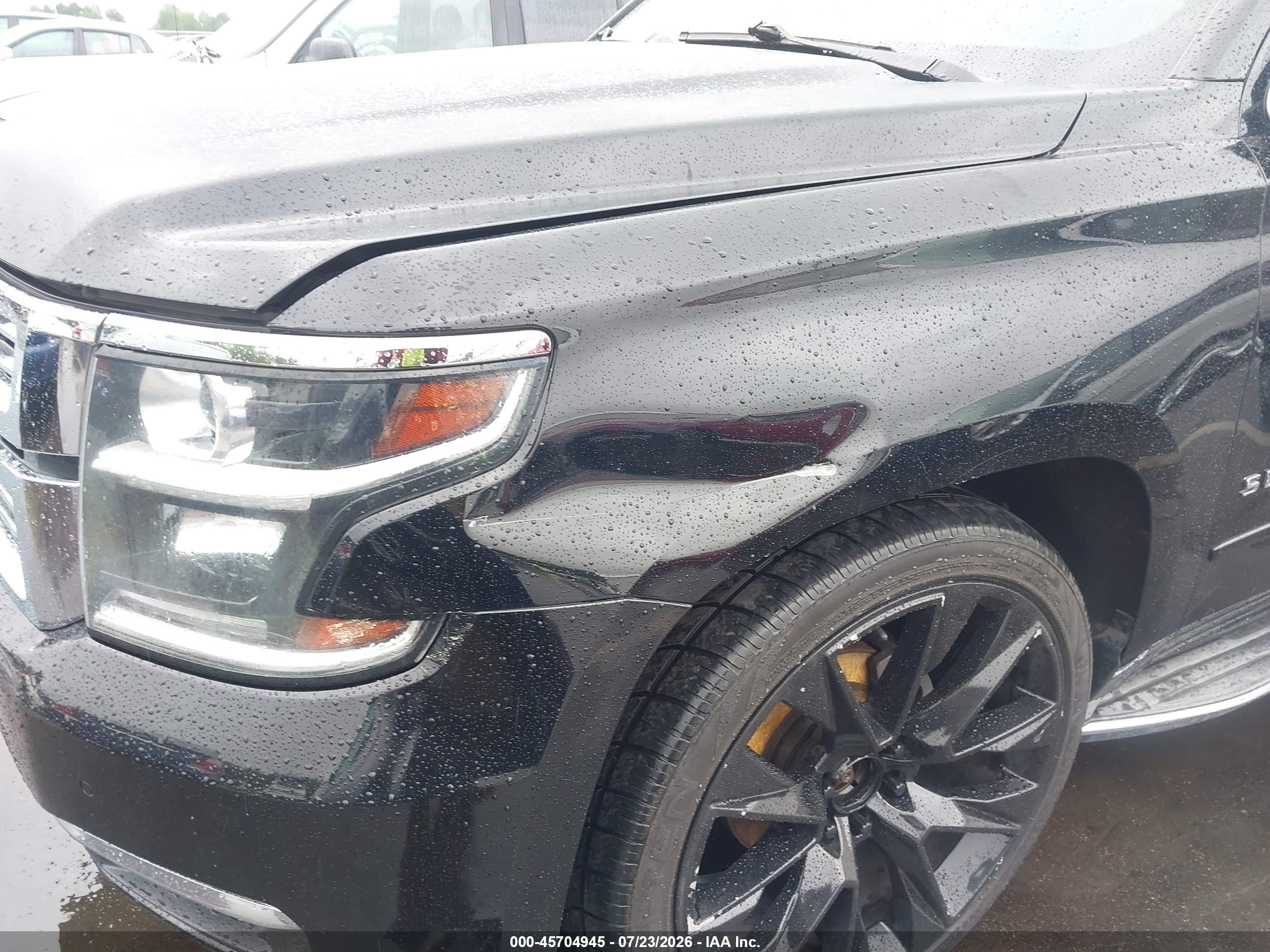 2015 Chevrolet Suburban Ltz Black vin: 1GNSKKKC3FR708566