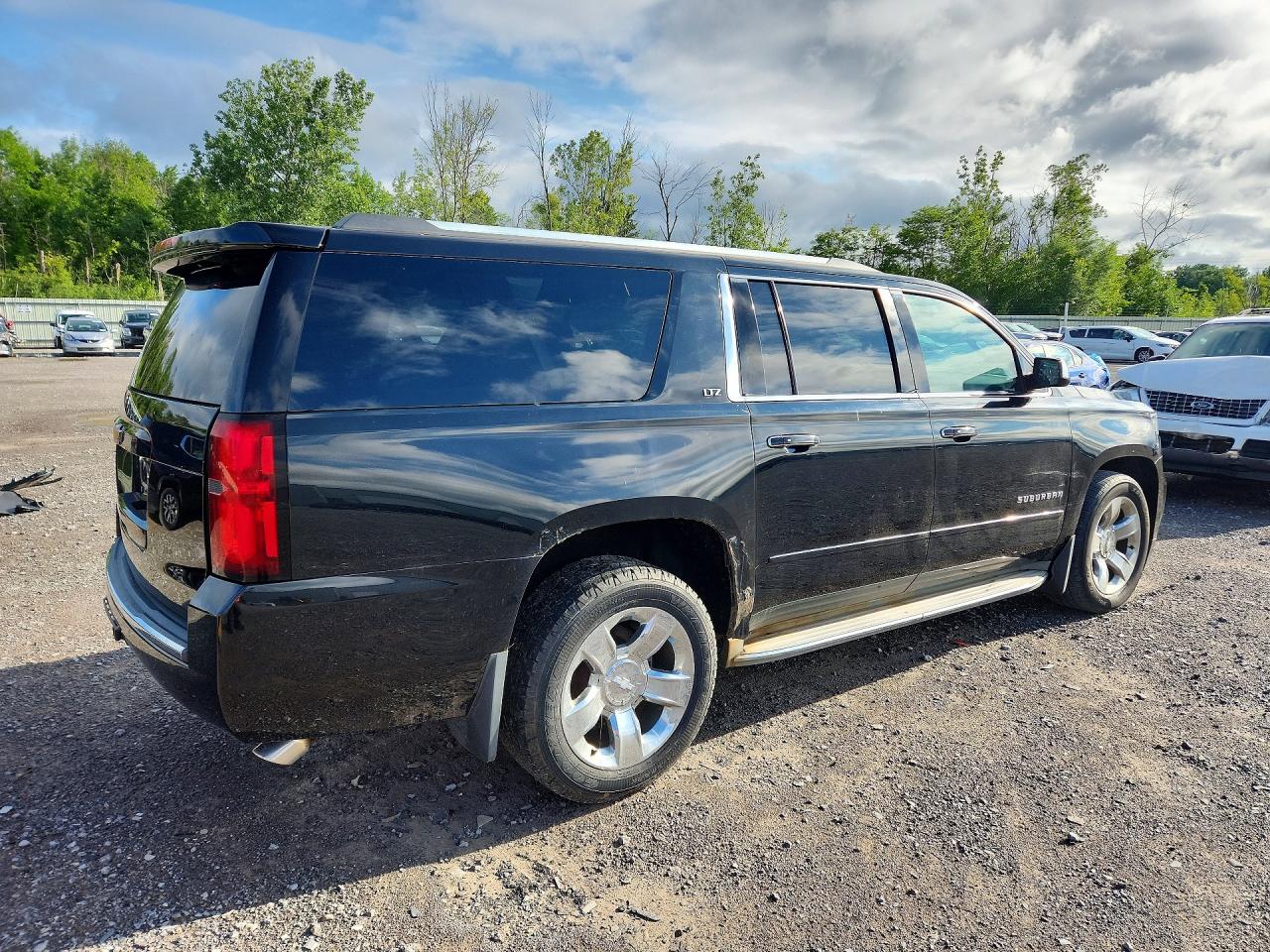 2015 Chevrolet Suburban K1500 Ltz Black vin: 1GNSKKKC4FR123012