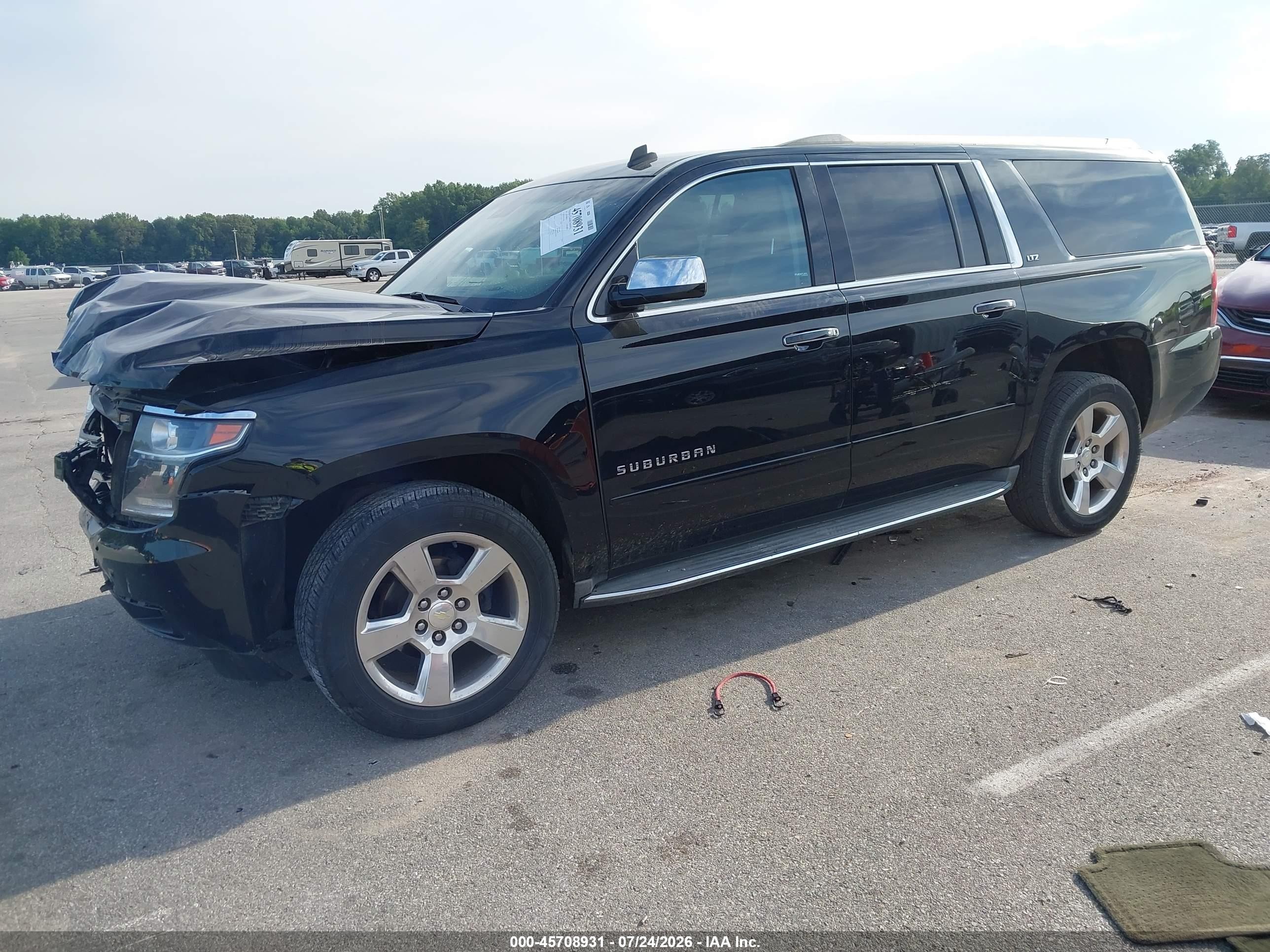 2015 Chevrolet Suburban Ltz Черный vin: 1GNSKKKC4FR238760
