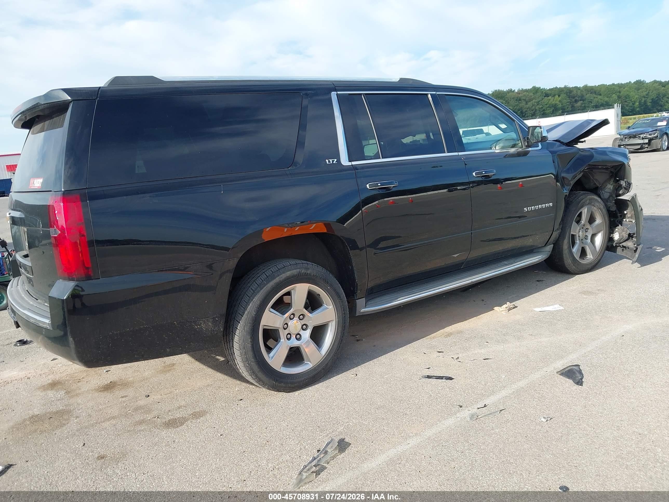 2015 Chevrolet Suburban Ltz Черный vin: 1GNSKKKC4FR238760