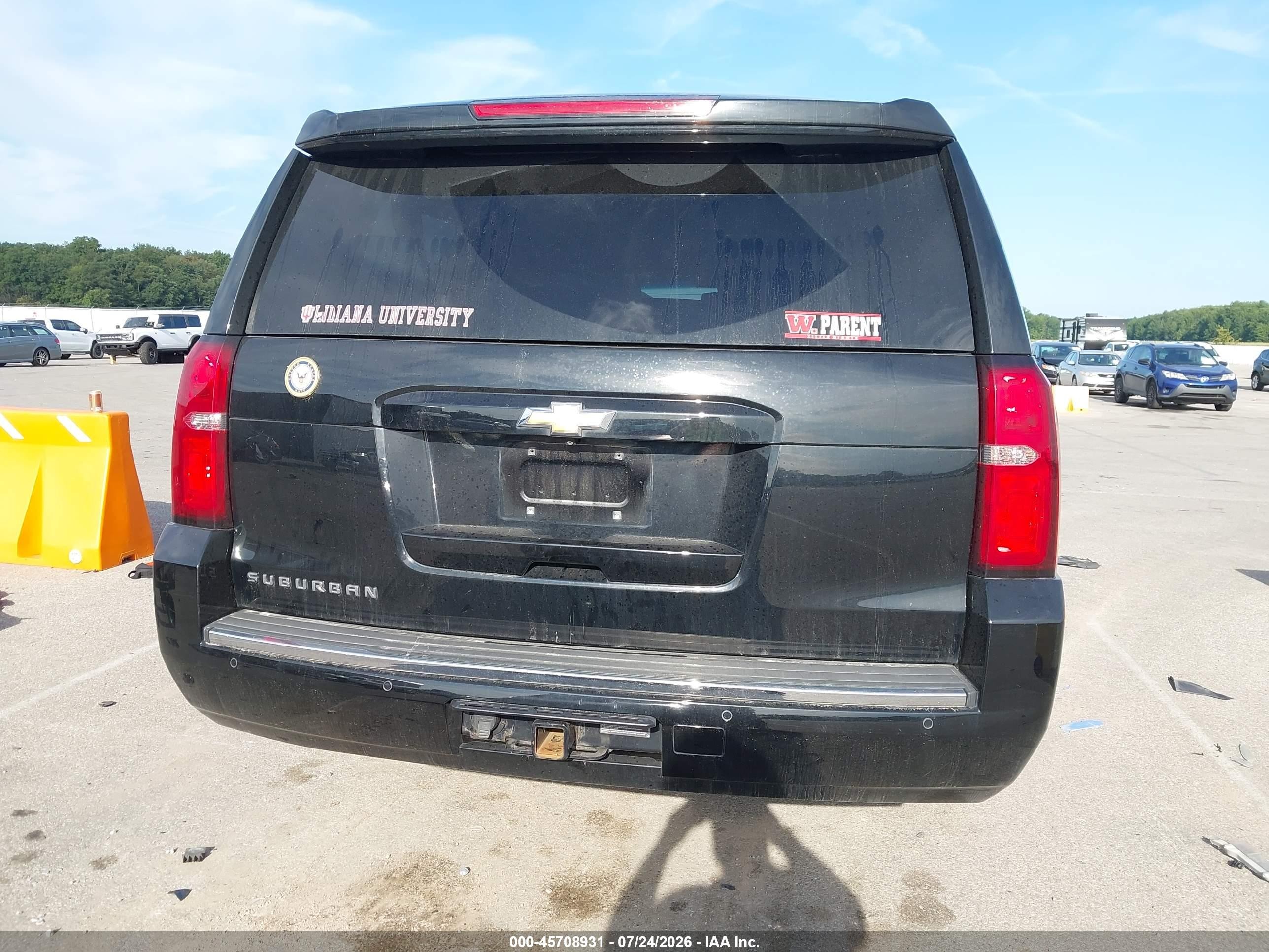 2015 Chevrolet Suburban Ltz Черный vin: 1GNSKKKC4FR238760