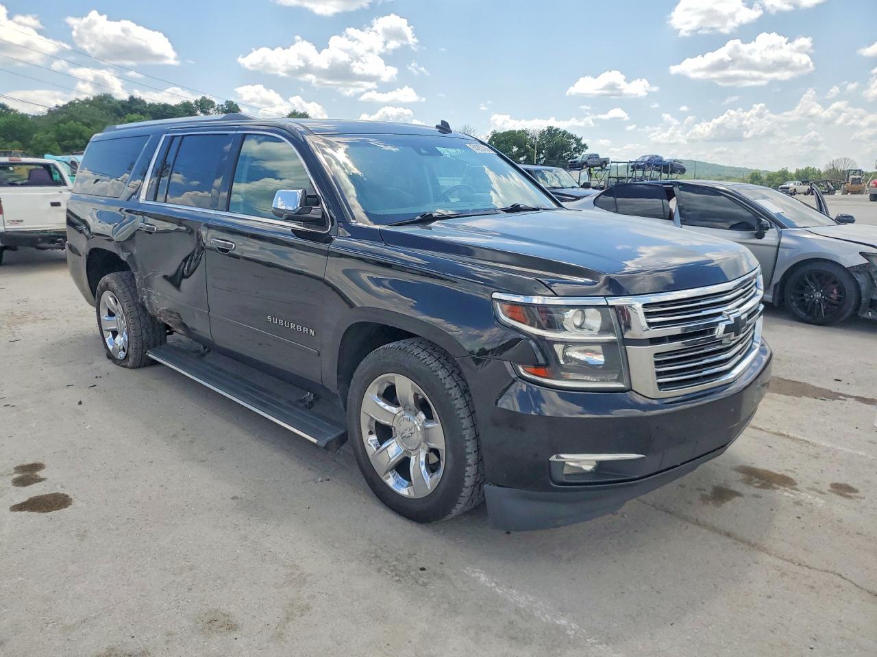 2015 Chevrolet Suburban K1500 Ltz Black vin: 1GNSKKKC4FR258099