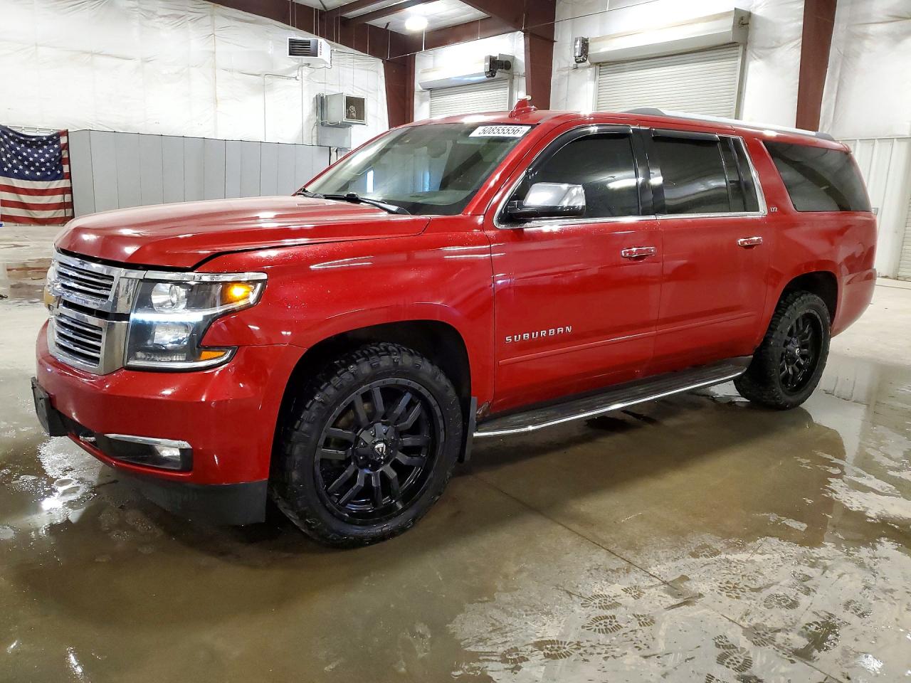 2015 Chevrolet Suburban K1500 Ltz Red vin: 1GNSKKKC4FR537049