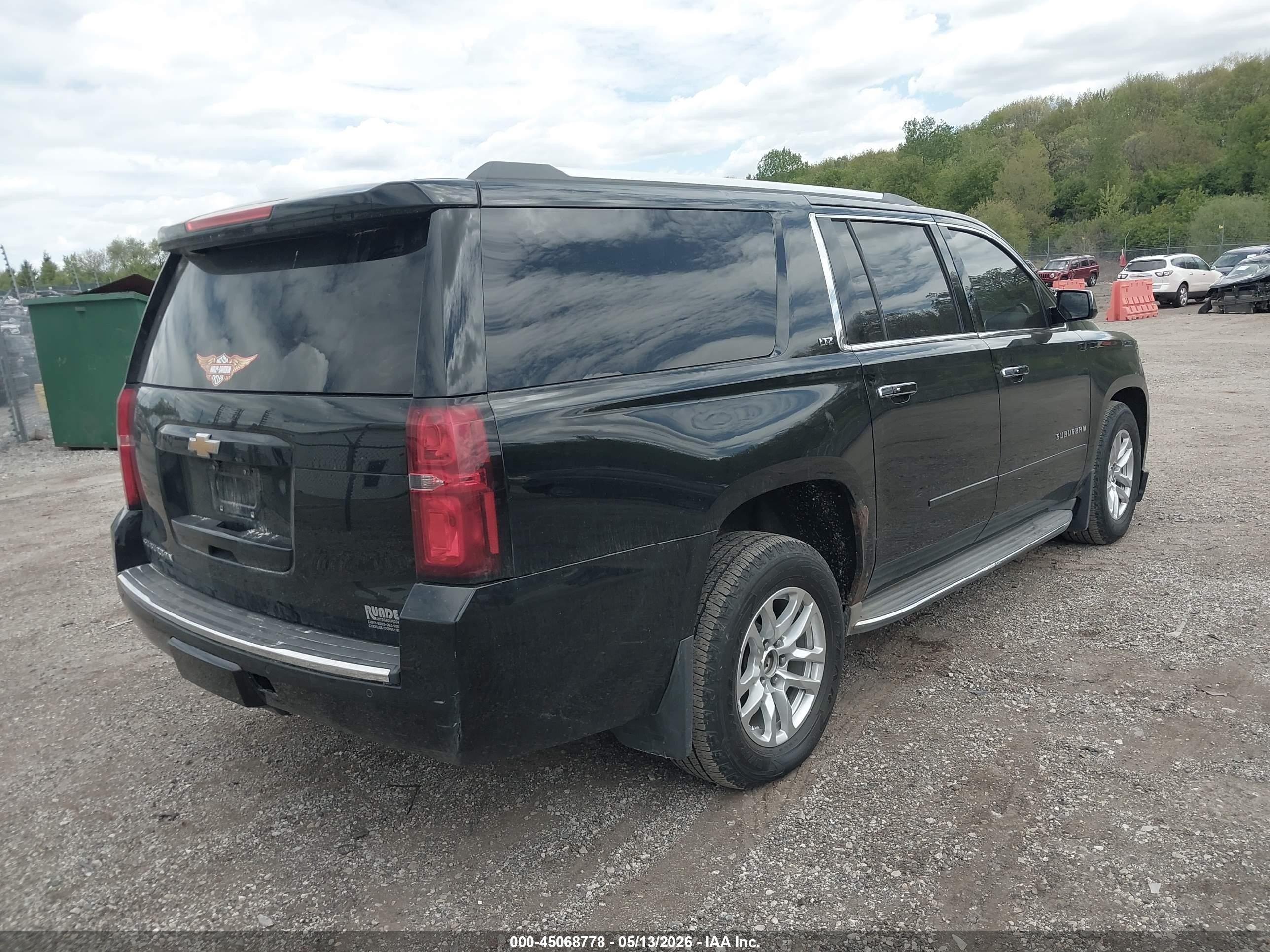 2015 Chevrolet Suburban 1500 Ltz Black vin: 1GNSKKKC5FR190914