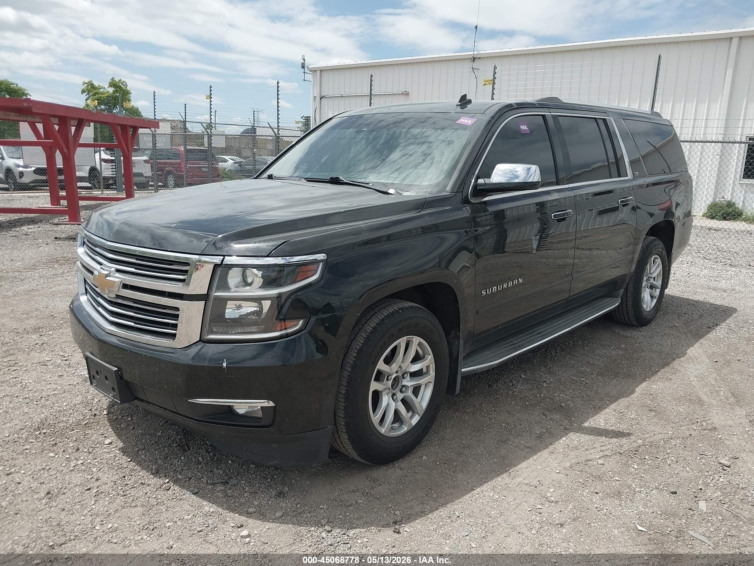 2015 Chevrolet Suburban 1500 Ltz Black vin: 1GNSKKKC5FR190914