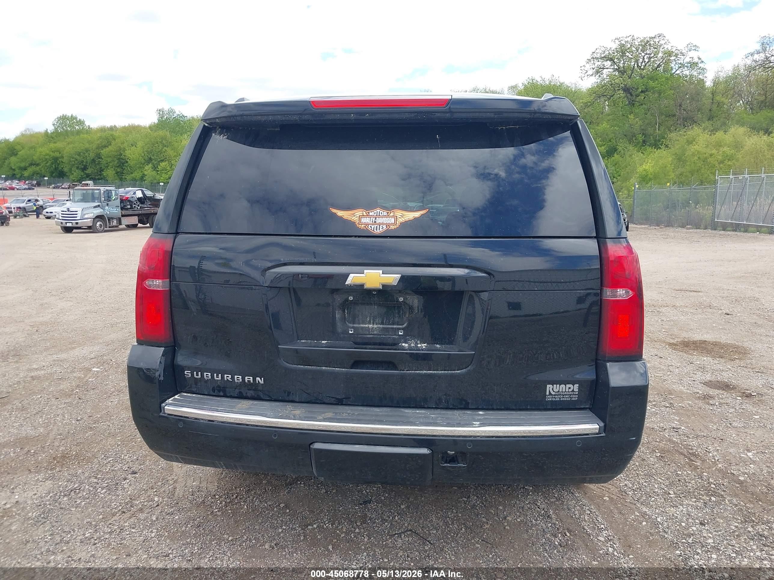 2015 Chevrolet Suburban 1500 Ltz Black vin: 1GNSKKKC5FR190914