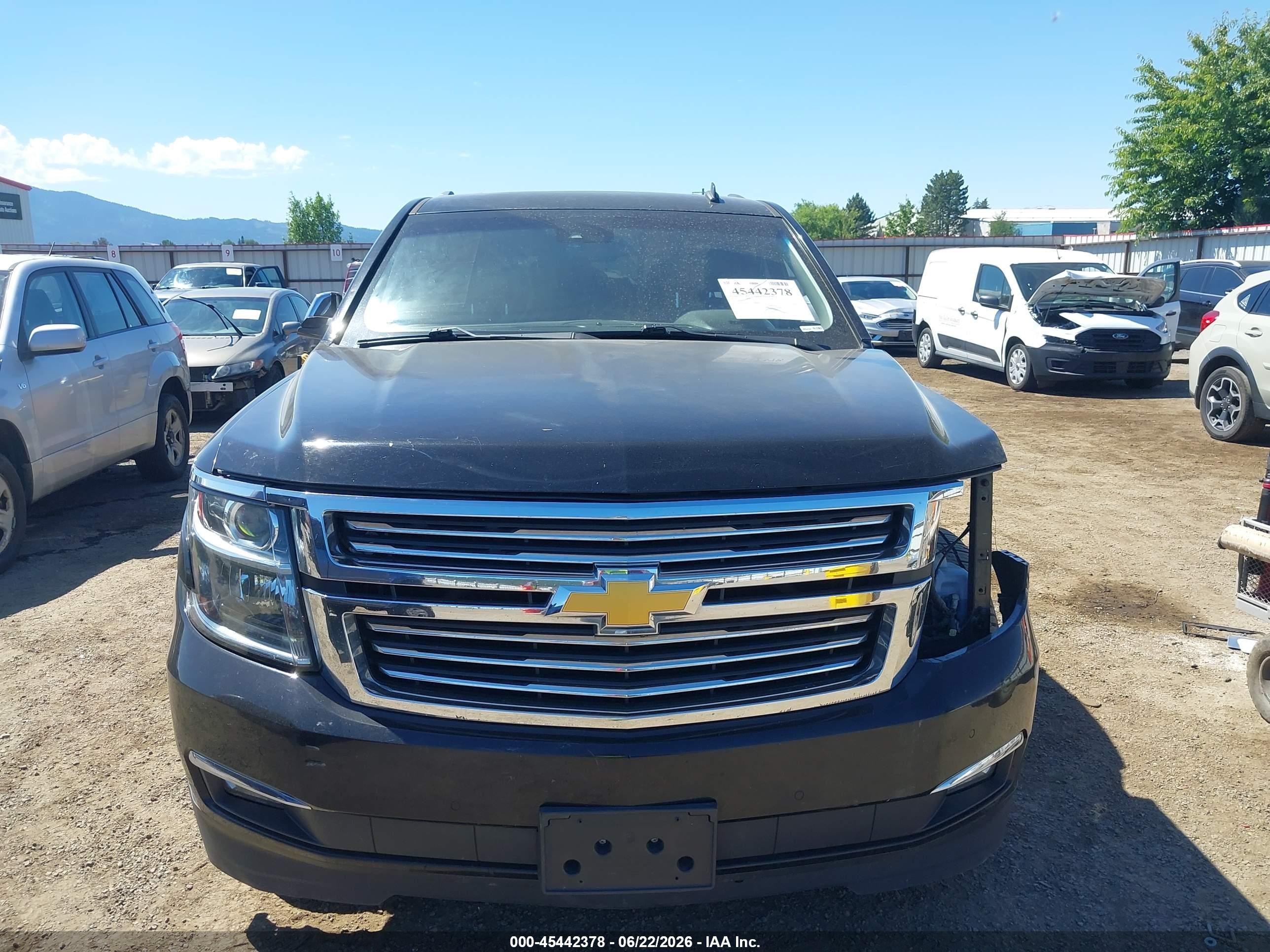 2015 Chevrolet Suburban Ltz Black vin: 1GNSKKKC5FR292603