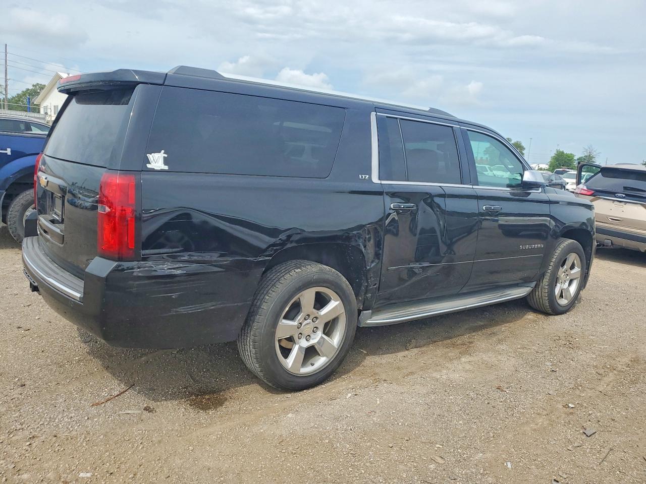 2015 Chevrolet Suburban K1500 Ltz Black vin: 1GNSKKKC6FR146484