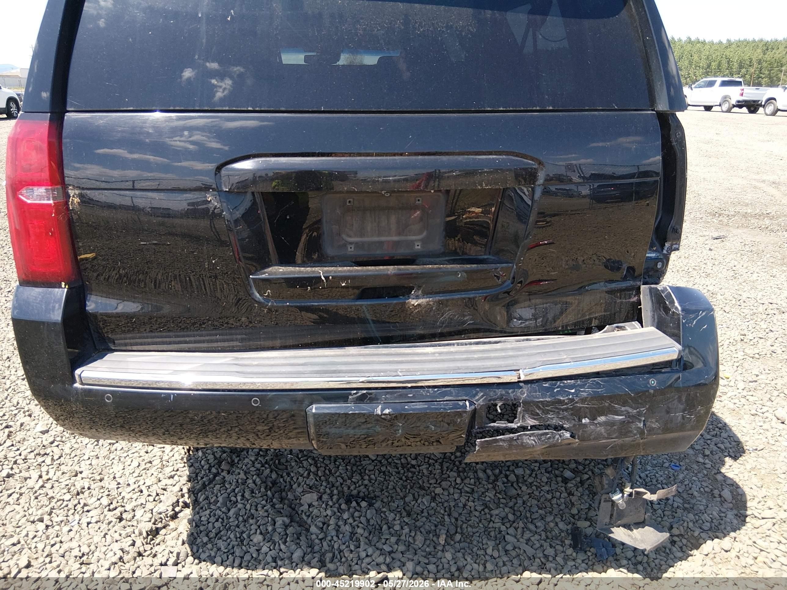 2015 Chevrolet Suburban 1500 Ltz Black vin: 1GNSKKKC6FR232202