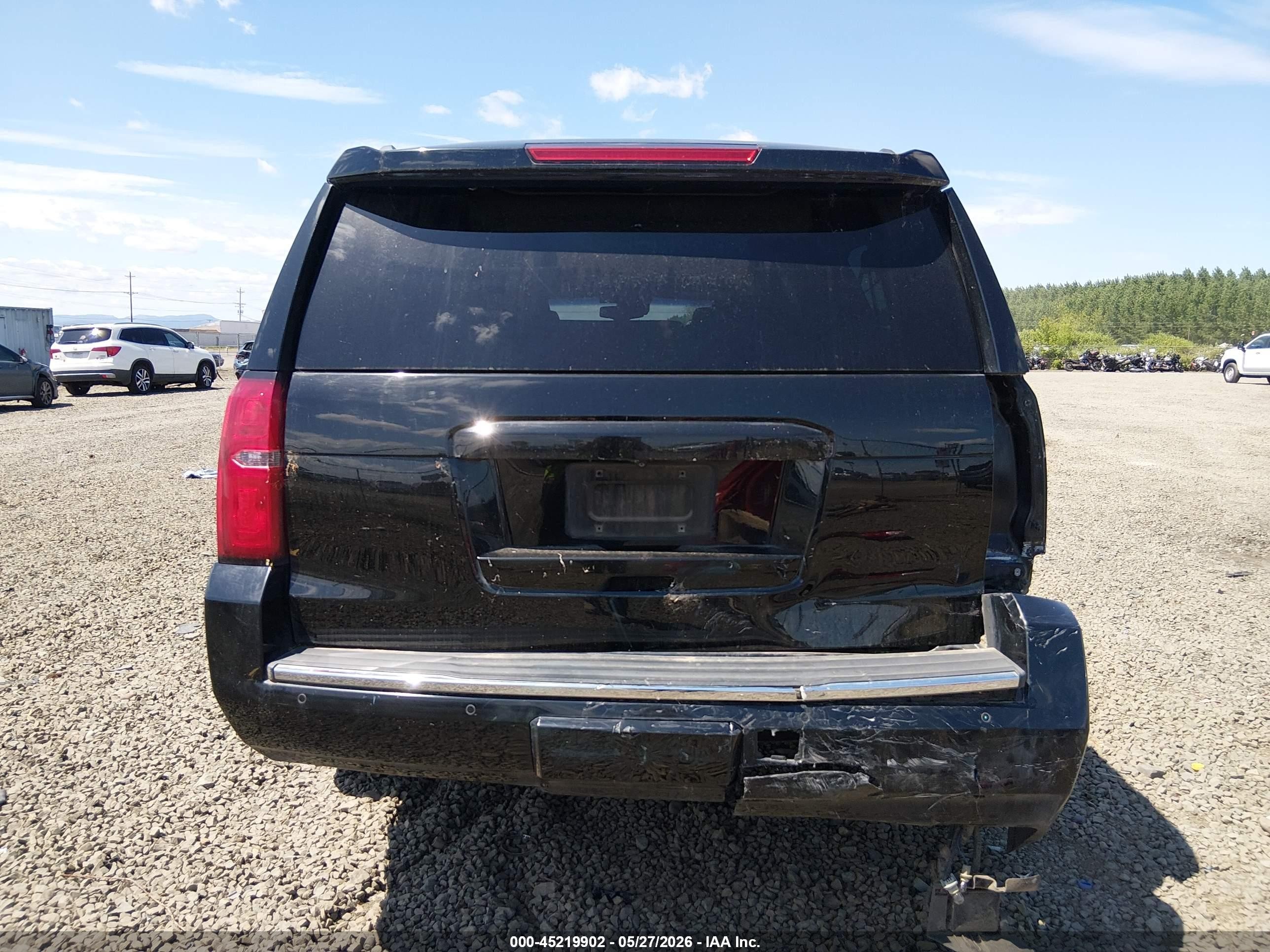 2015 Chevrolet Suburban 1500 Ltz Black vin: 1GNSKKKC6FR232202