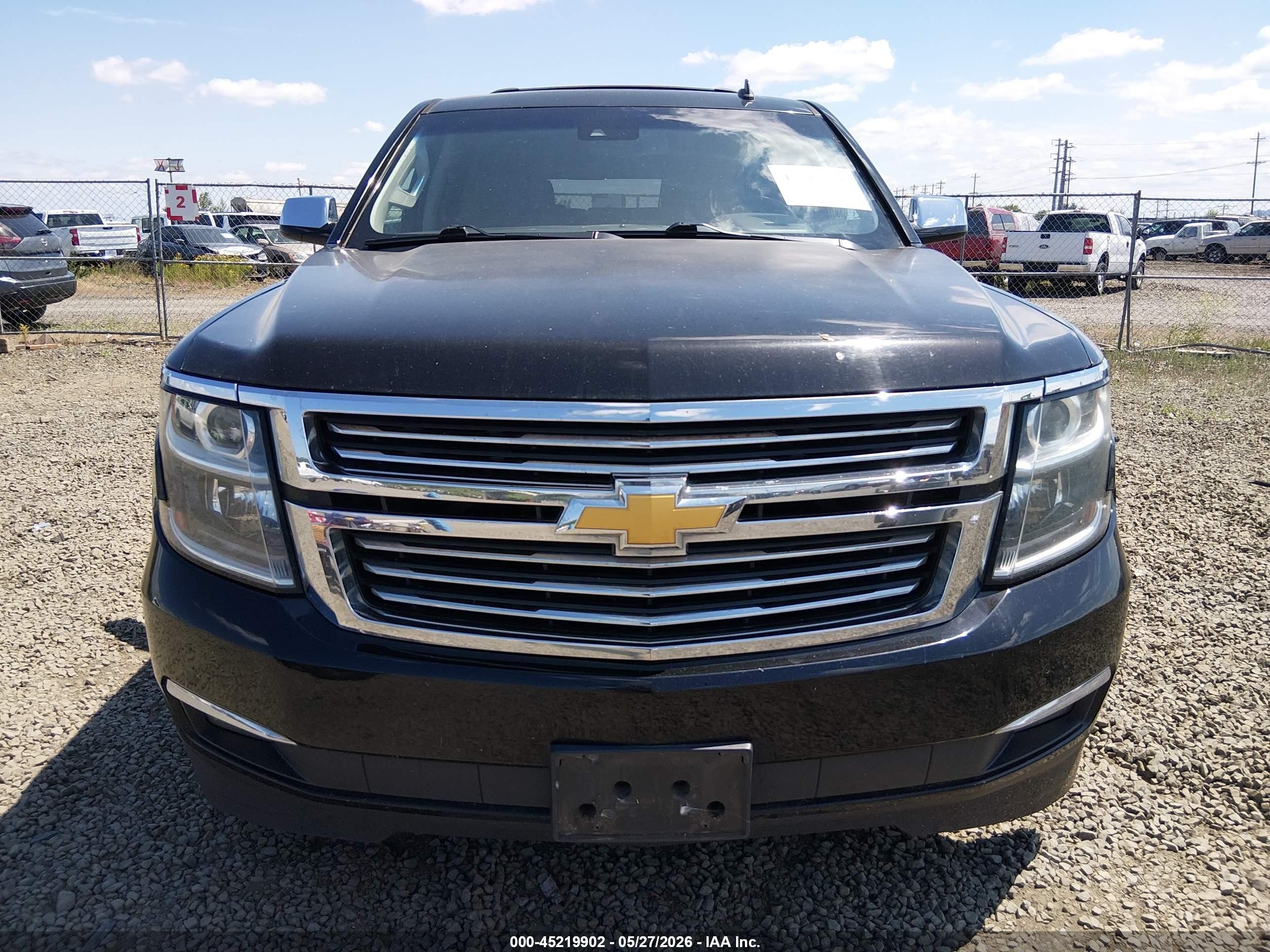 2015 Chevrolet Suburban 1500 Ltz Black vin: 1GNSKKKC6FR232202