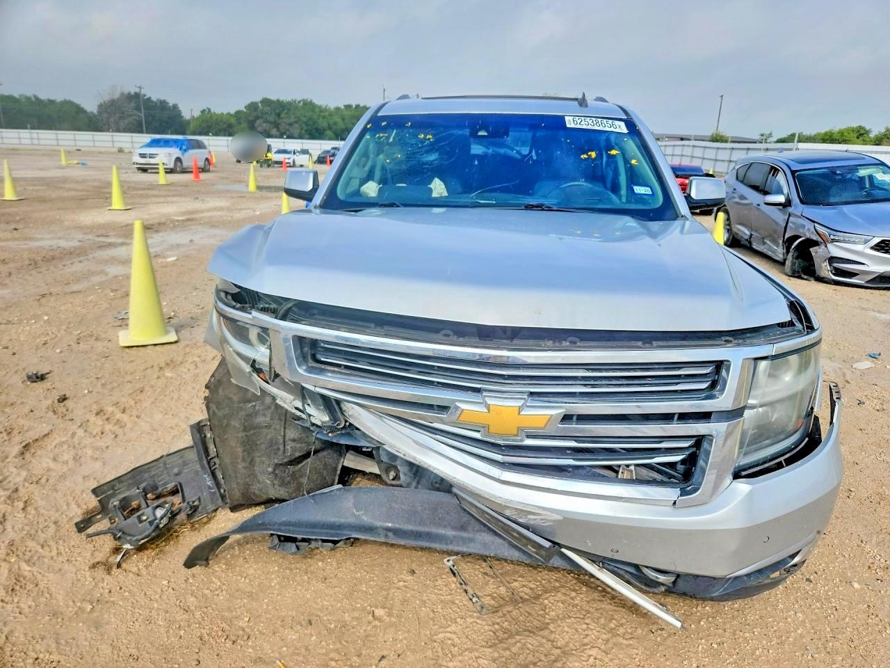 2015 Chevrolet Suburban K1500 Ltz Silver vin: 1GNSKKKC6FR280072