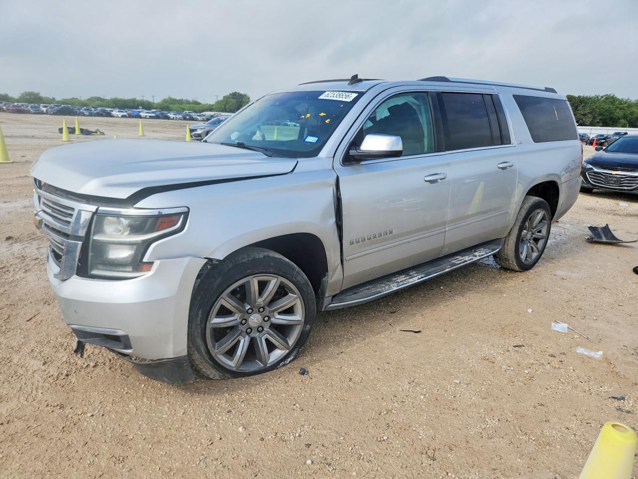 2015 Chevrolet Suburban K1500 Ltz Серебряный vin: 1GNSKKKC6FR280072