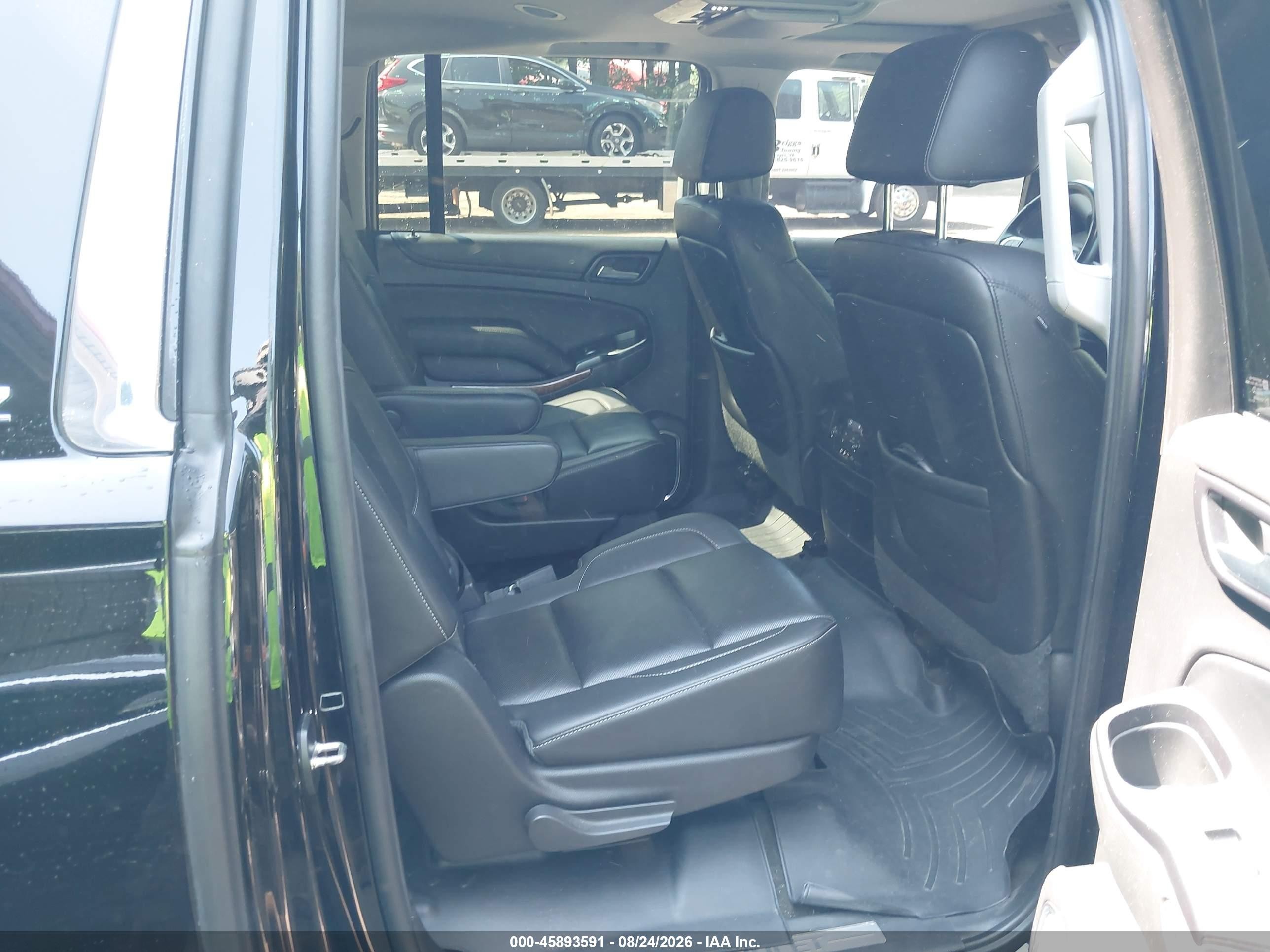 2015 Chevrolet Suburban Ltz Black vin: 1GNSKKKC6FR302104
