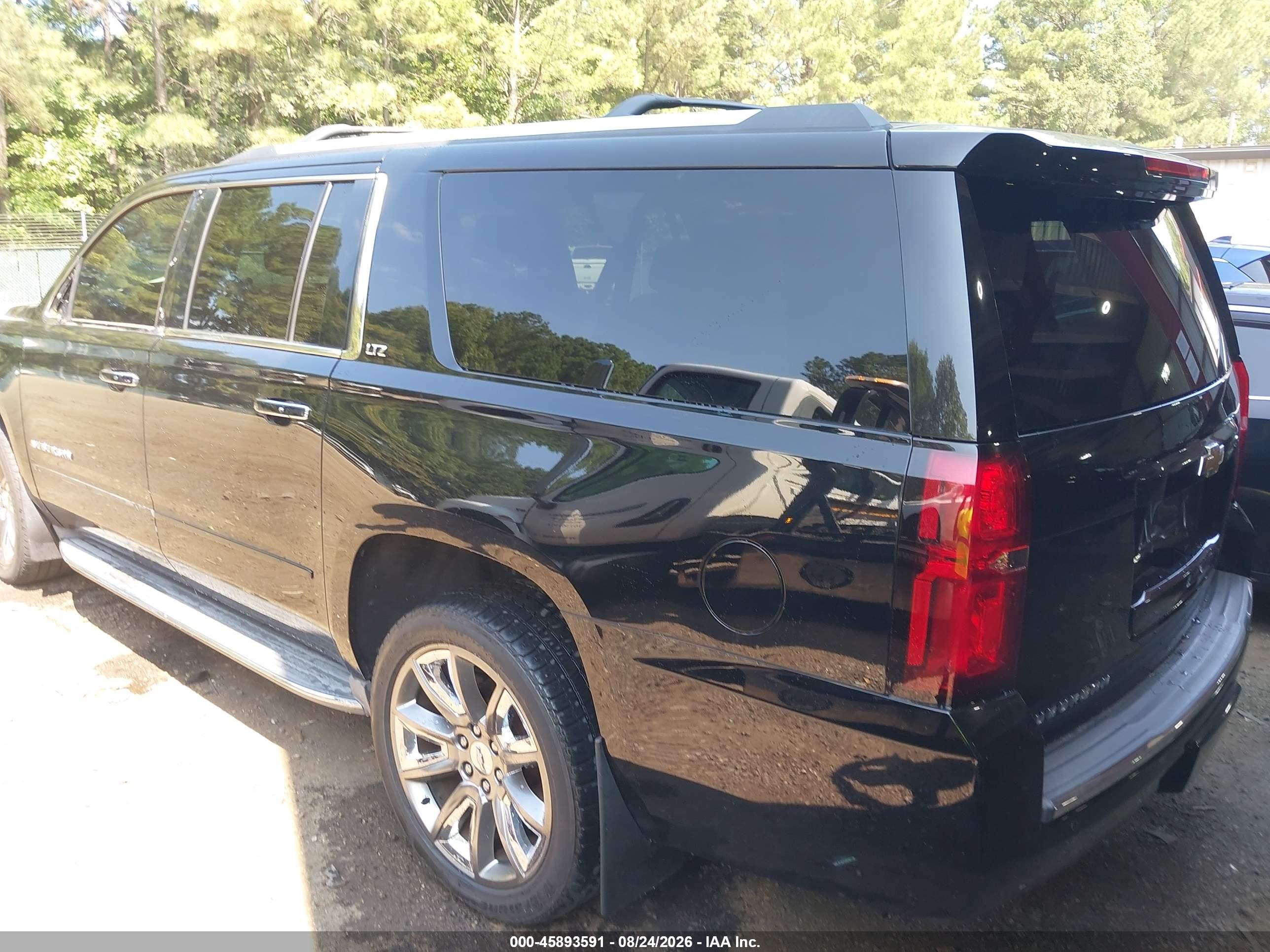 2015 Chevrolet Suburban Ltz Black vin: 1GNSKKKC6FR302104