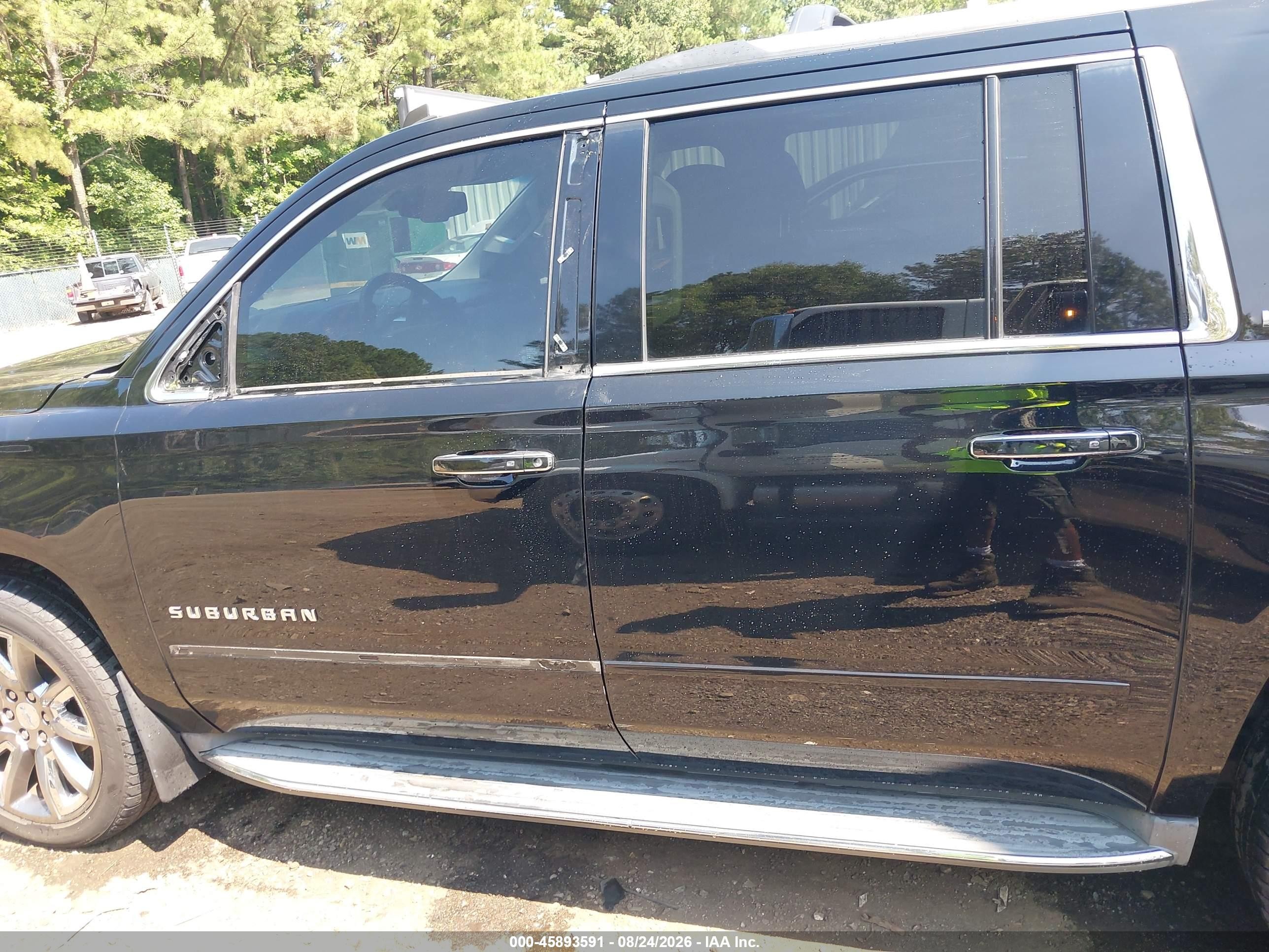 2015 Chevrolet Suburban Ltz Black vin: 1GNSKKKC6FR302104