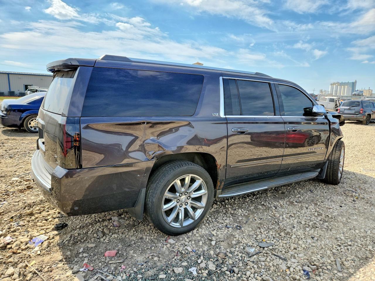 2015 Chevrolet Suburban K1500 Ltz Black vin: 1GNSKKKC6FR539899