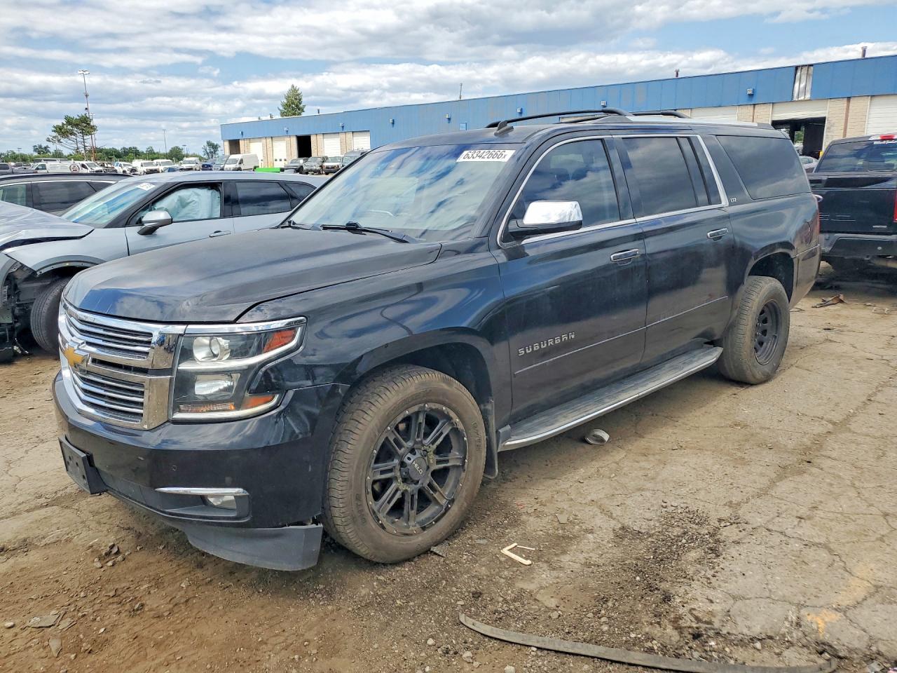 2015 Chevrolet Suburban K1500 Ltz Black vin: 1GNSKKKC7FR287466