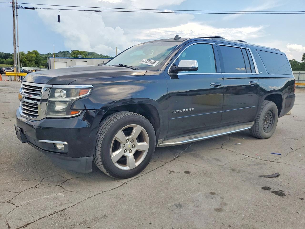 2015 Chevrolet Suburban K1500 Ltz Black vin: 1GNSKKKC7FR303911