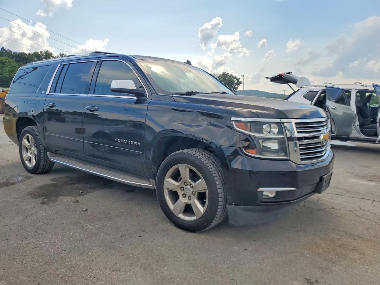 2015 Chevrolet Suburban K1500 Ltz Black vin: 1GNSKKKC7FR303911