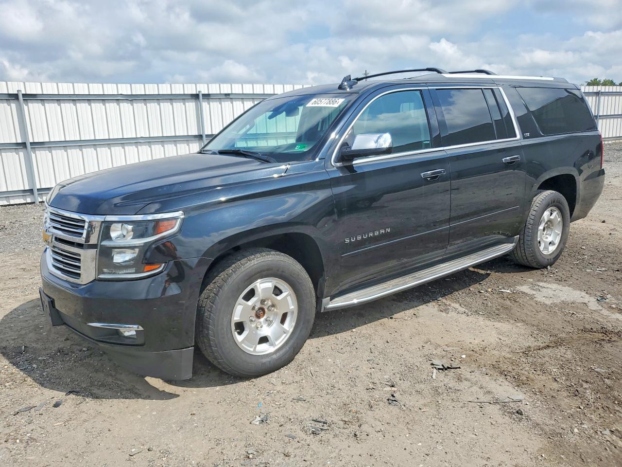 2015 Chevrolet Suburban K1500 Ltz Black vin: 1GNSKKKC7FR642619